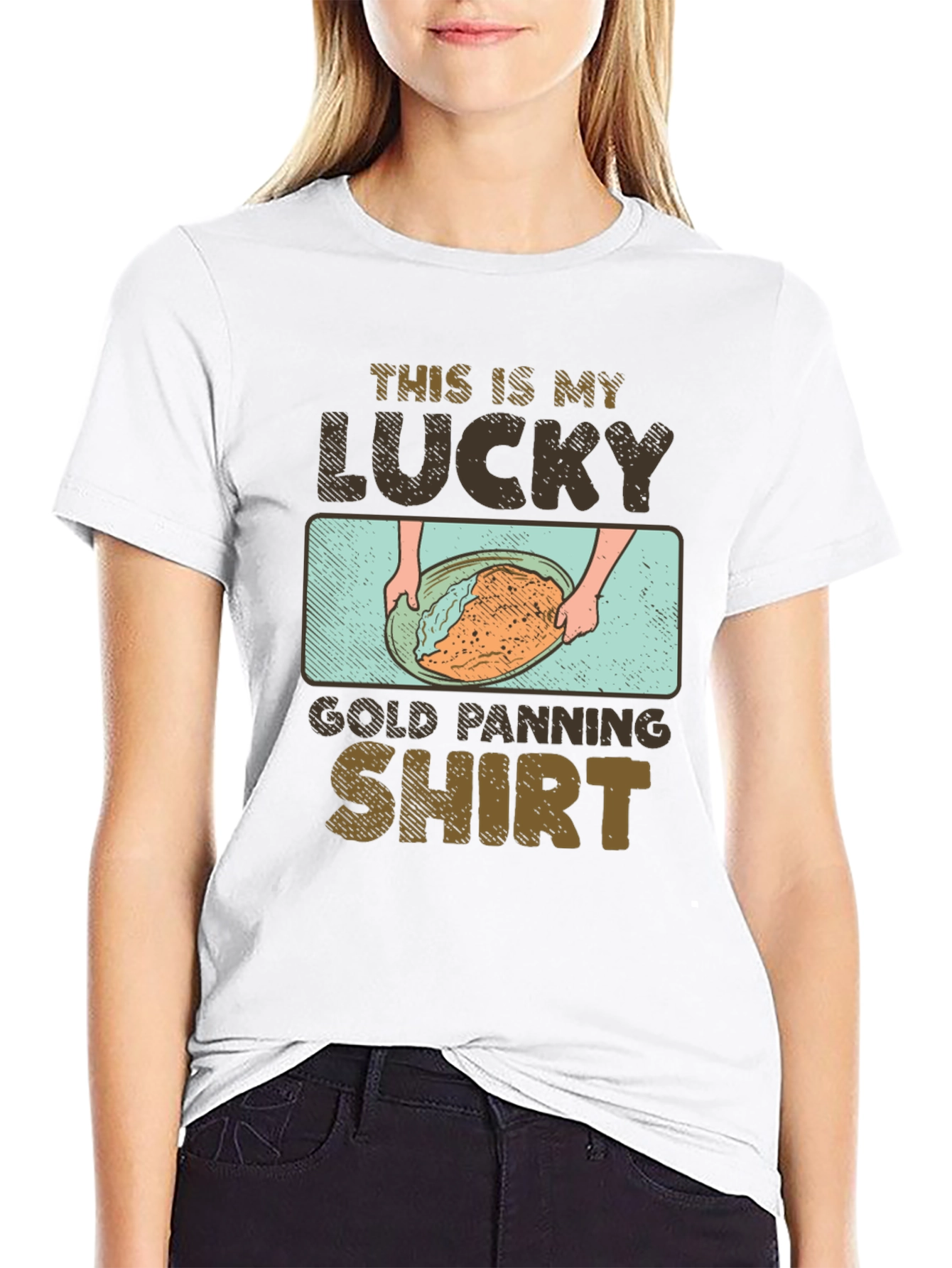 Lucky Gold Panning Shirt - Mens Graphic Tee