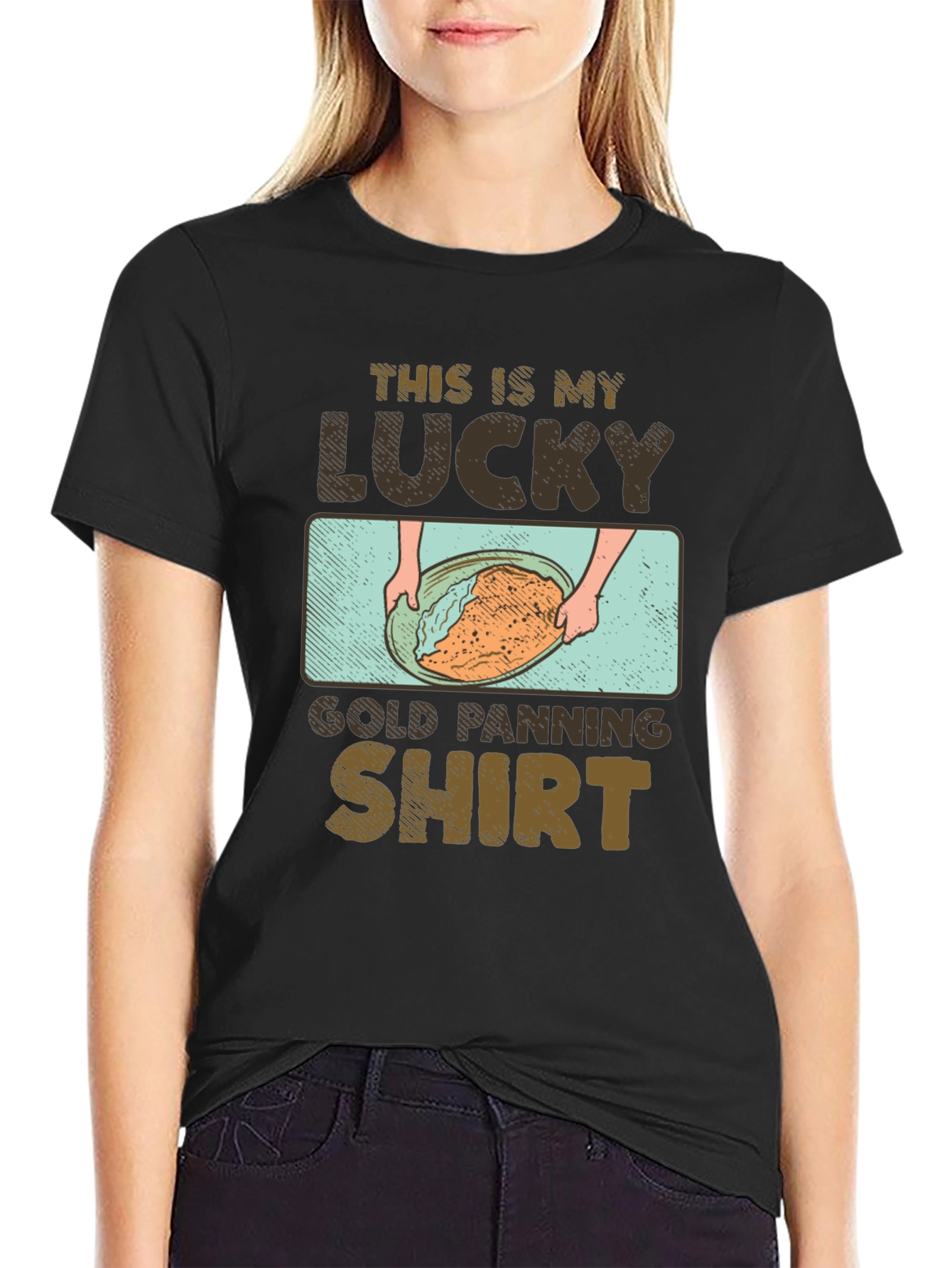 Lucky Gold Panning Shirt - Mens Graphic Tee