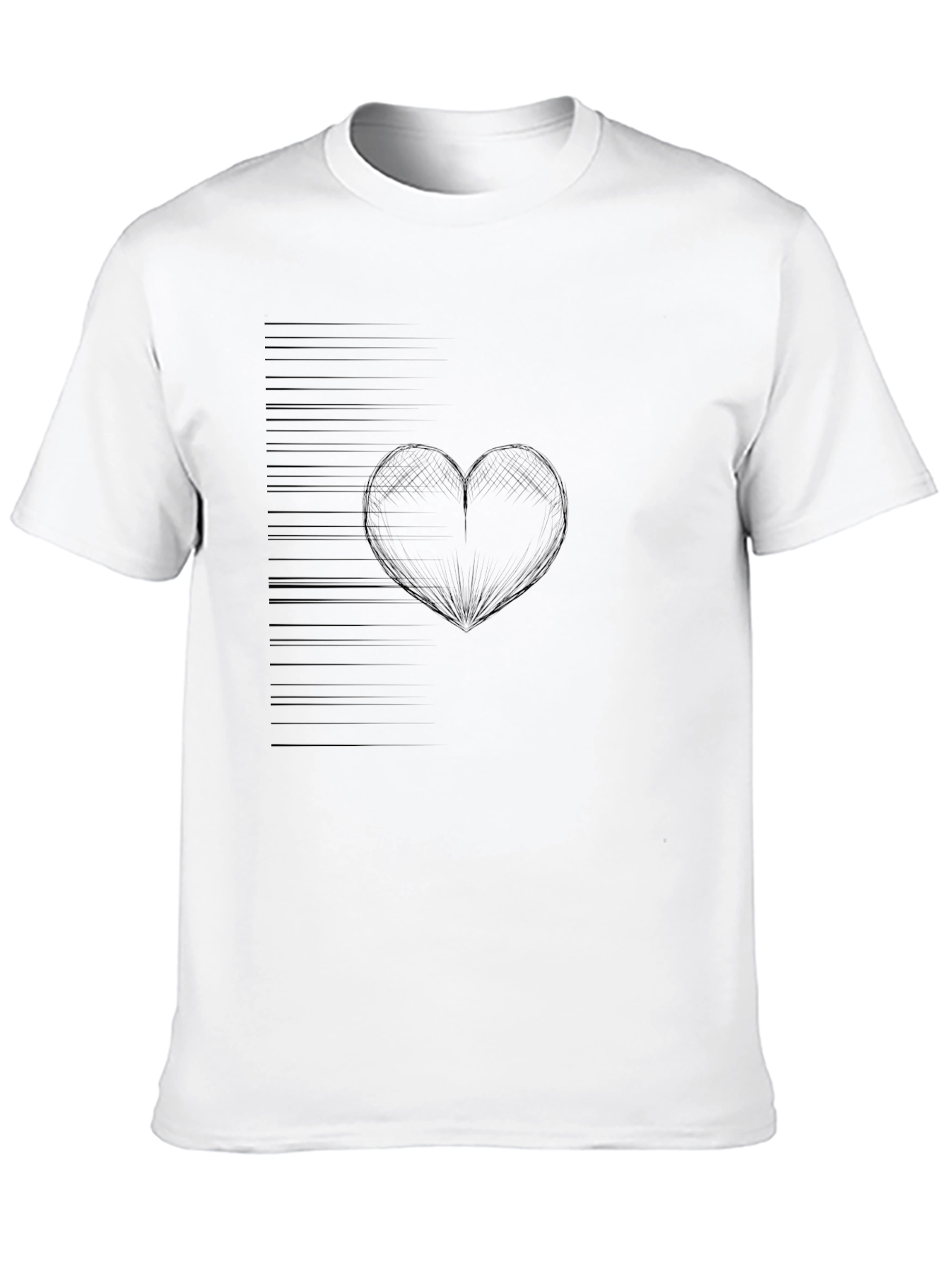 Modern Heartbeat Black T-Shirt