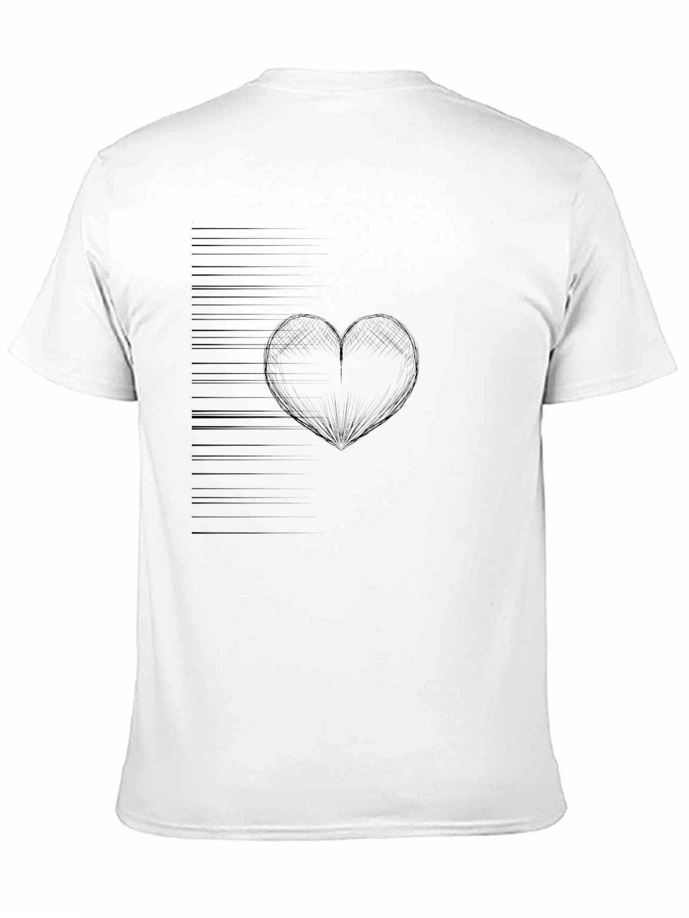 Modern Heartbeat Black T-Shirt