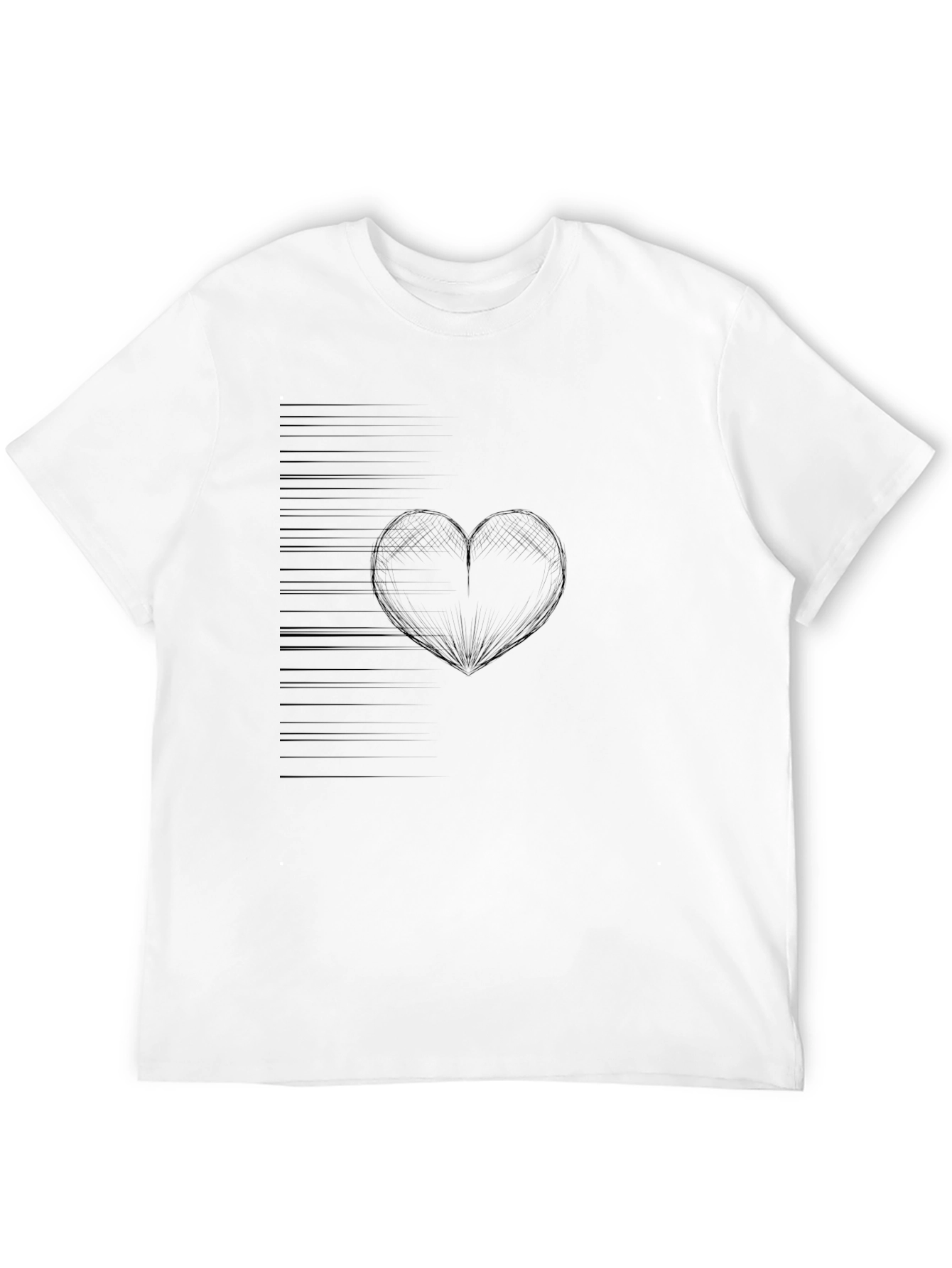 Modern Heartbeat Black T-Shirt