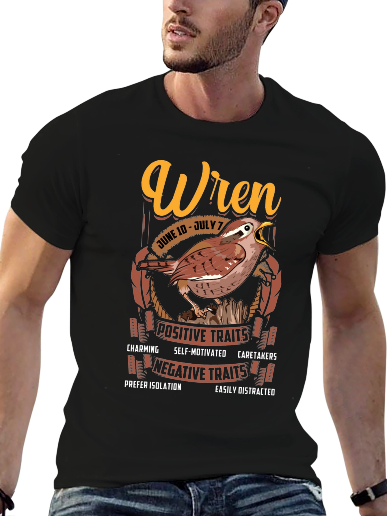 Wren Zodiac Sign T-shirt