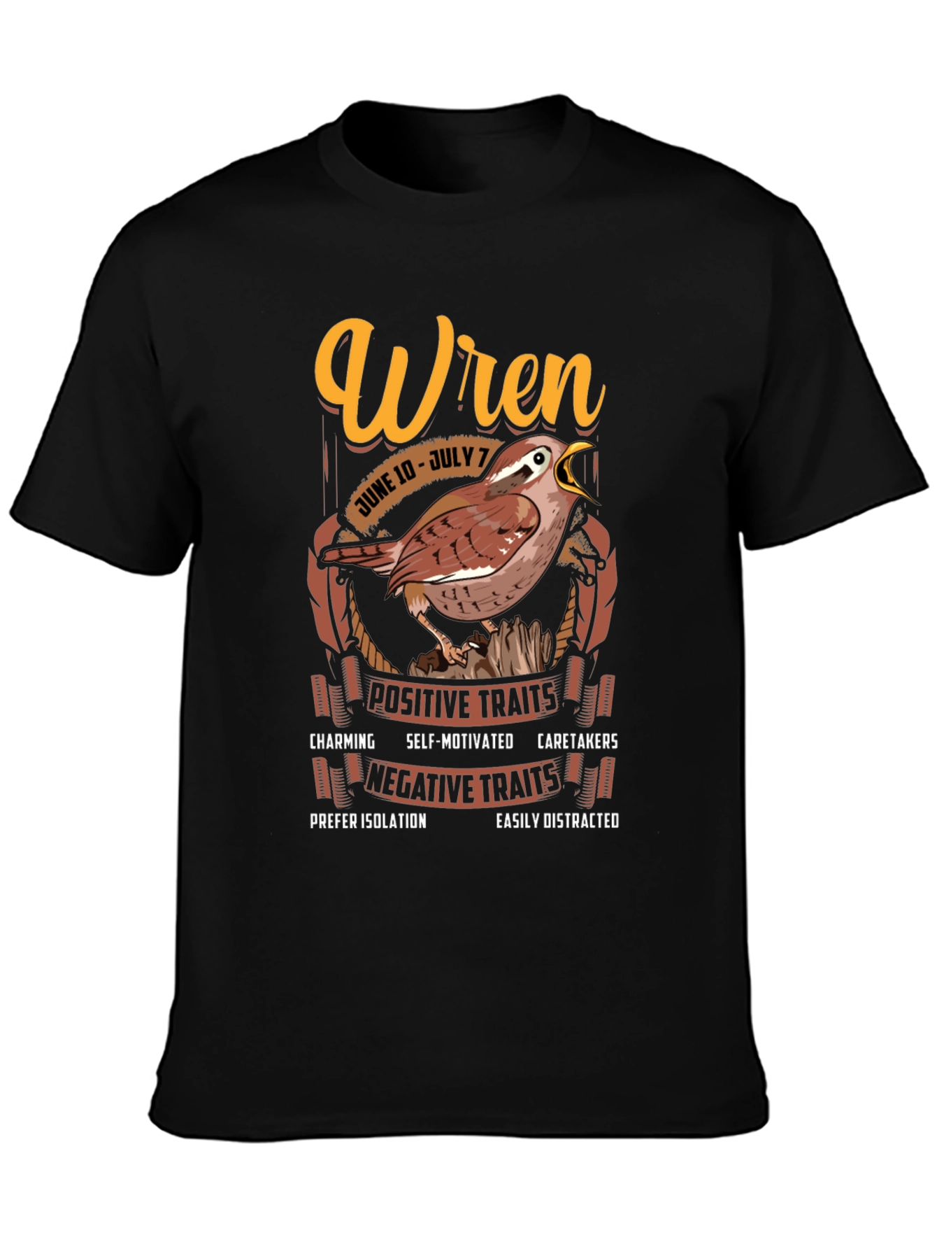 Wren Zodiac Sign T-shirt