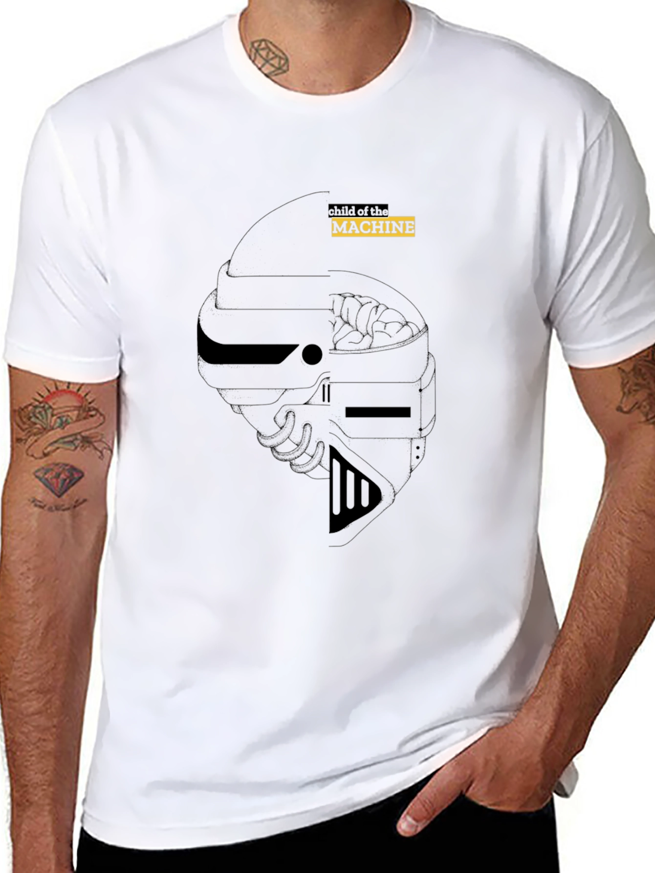 Child of the Machine Black Graphic Tee