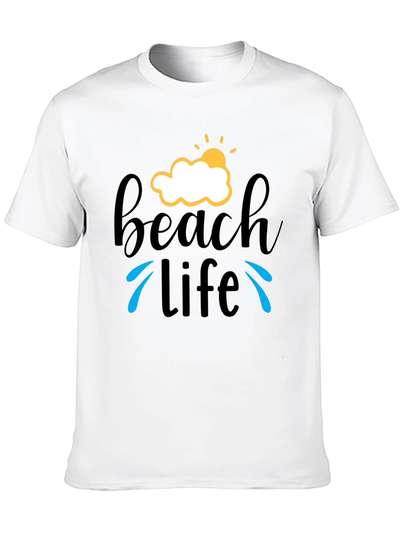 Beach Life T-Shirt - Black Graphic Tee