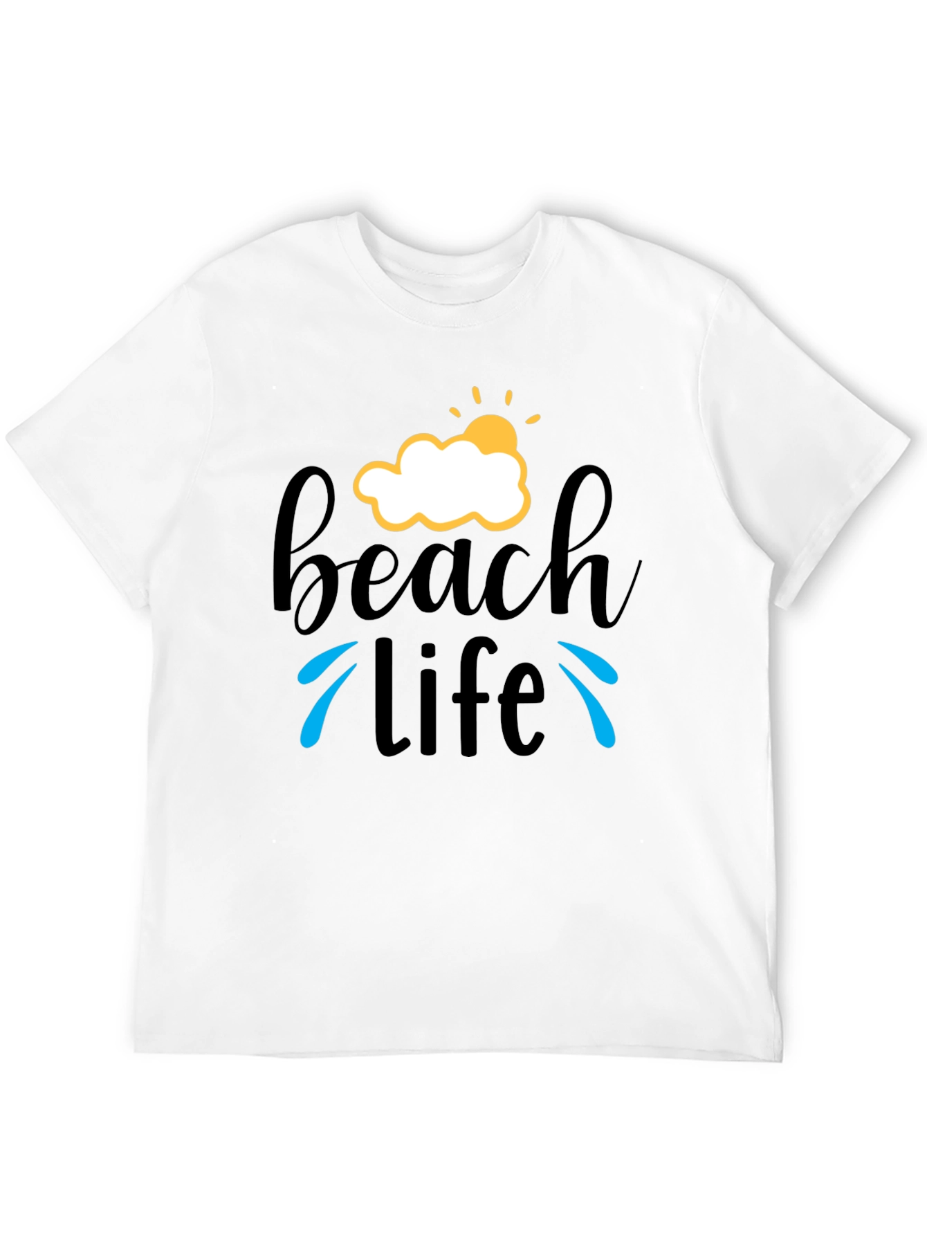 Beach Life T-Shirt - Black Graphic Tee