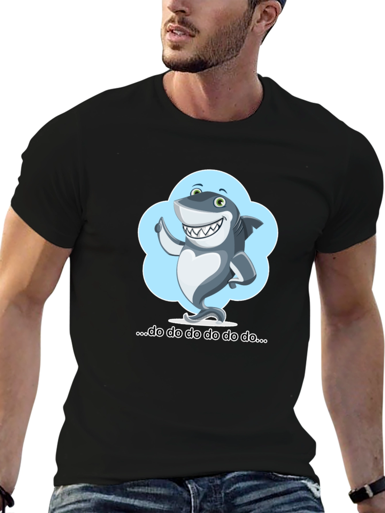 Cartoon Shark T-Shirt - Fun & Stylish!