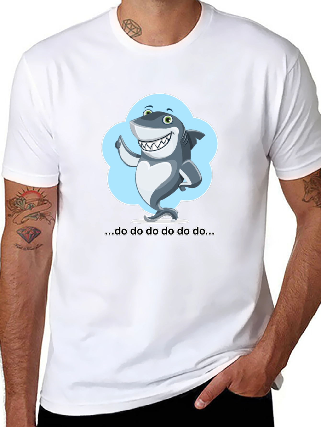 Cartoon Shark T-Shirt - Fun & Stylish!