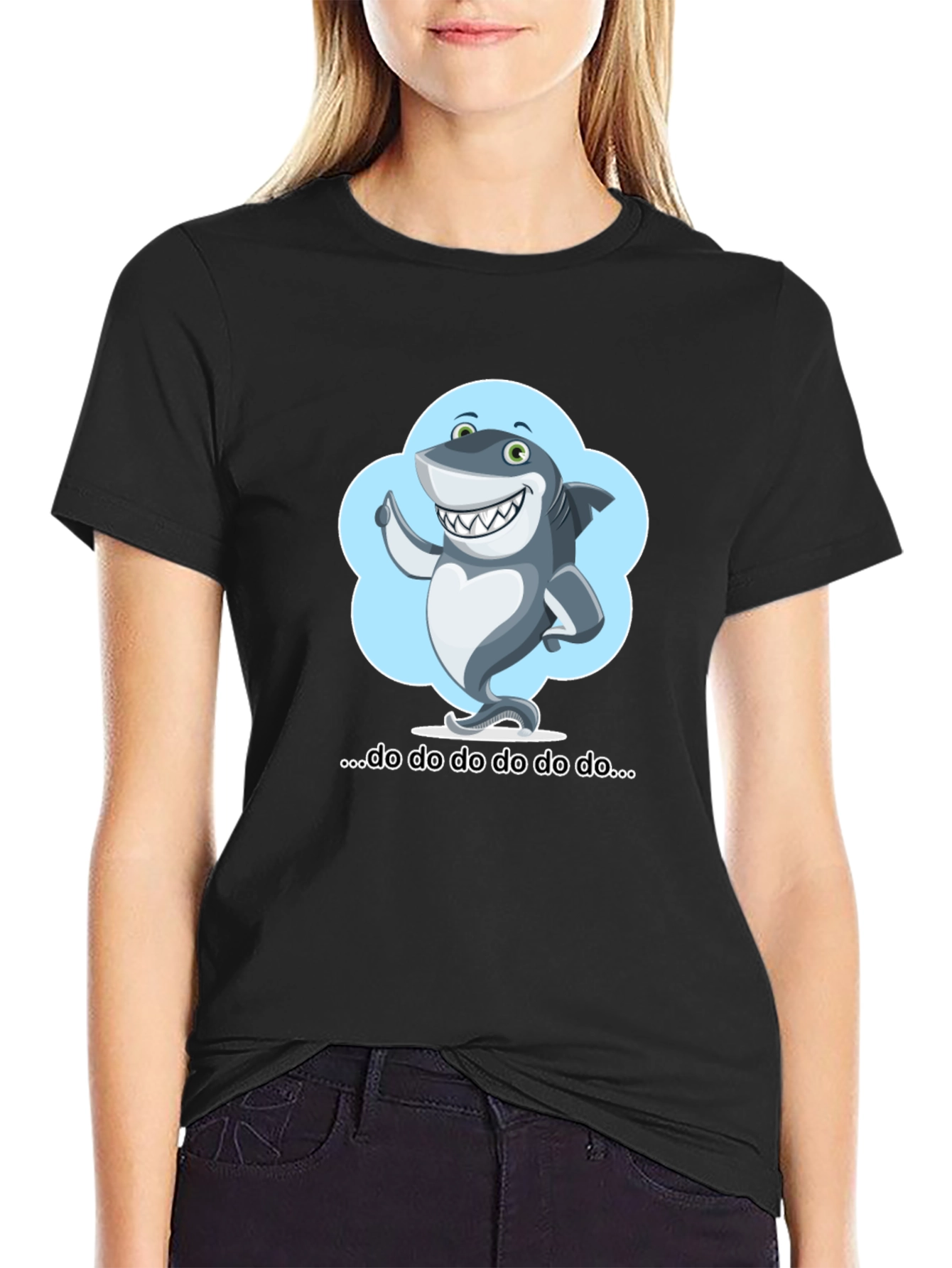 Cartoon Shark T-Shirt - Fun & Stylish!