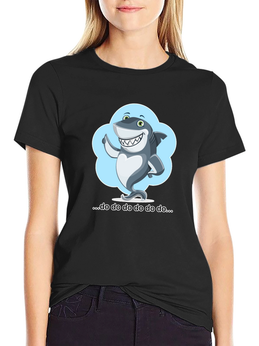 Cartoon Shark T-Shirt - Fun & Stylish!