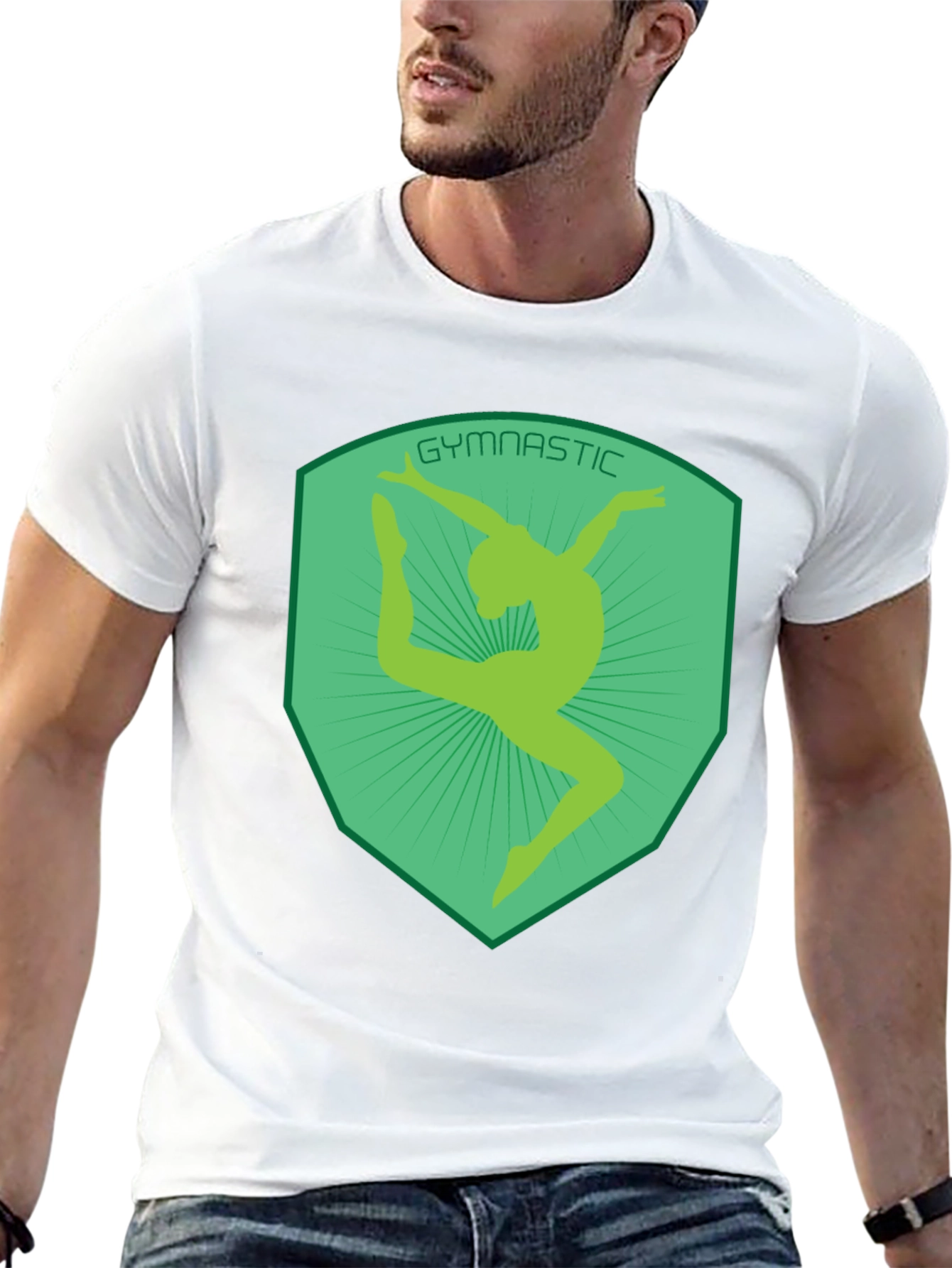 Gymnastics Silhouette Graphic Tee - Athletic Design