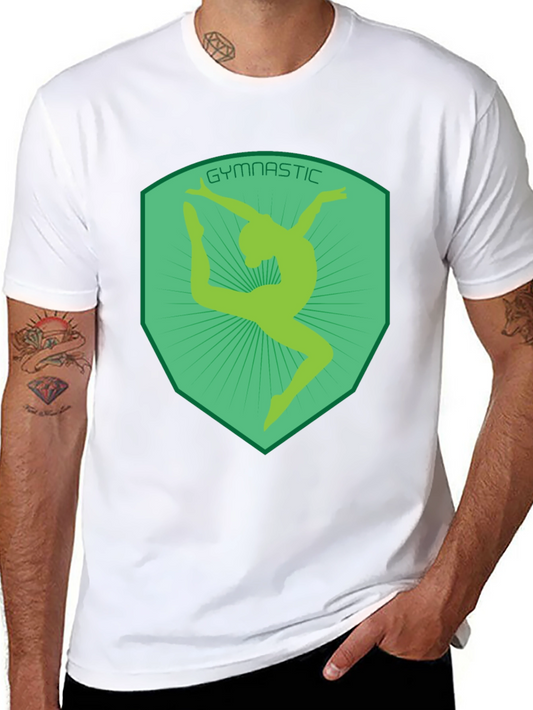 Gymnastics Silhouette Graphic Tee - Athletic Design