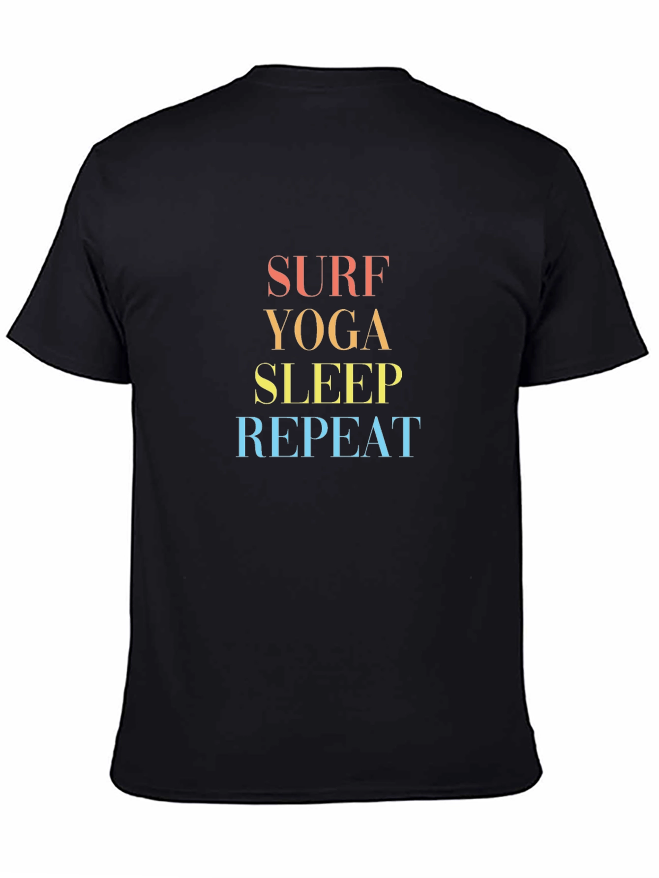 Surf Yoga Sleep Repeat Graphic Tee