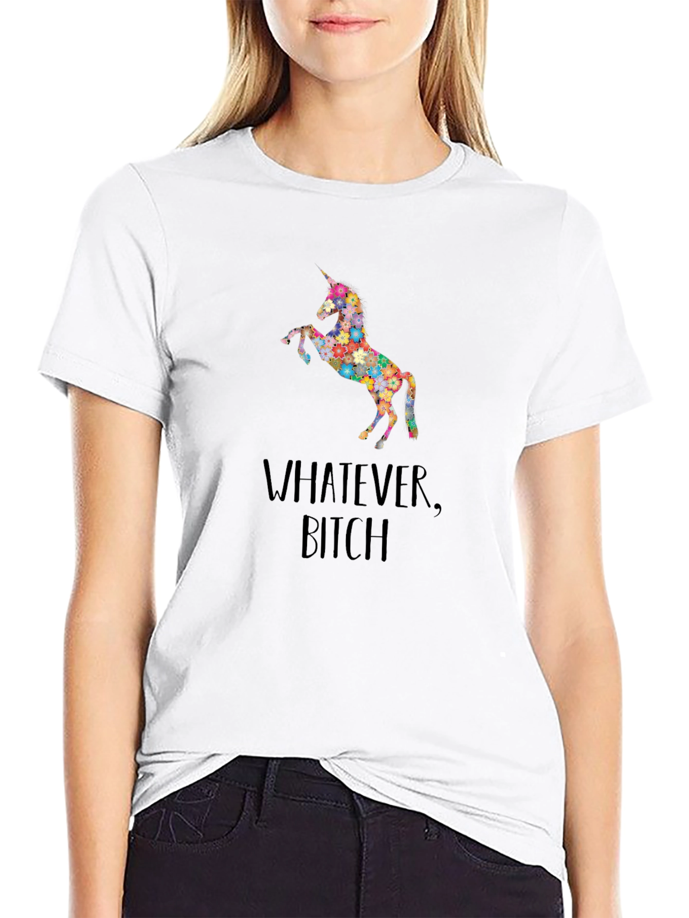 Unicorn Graphic Tee - Whatever Bitch