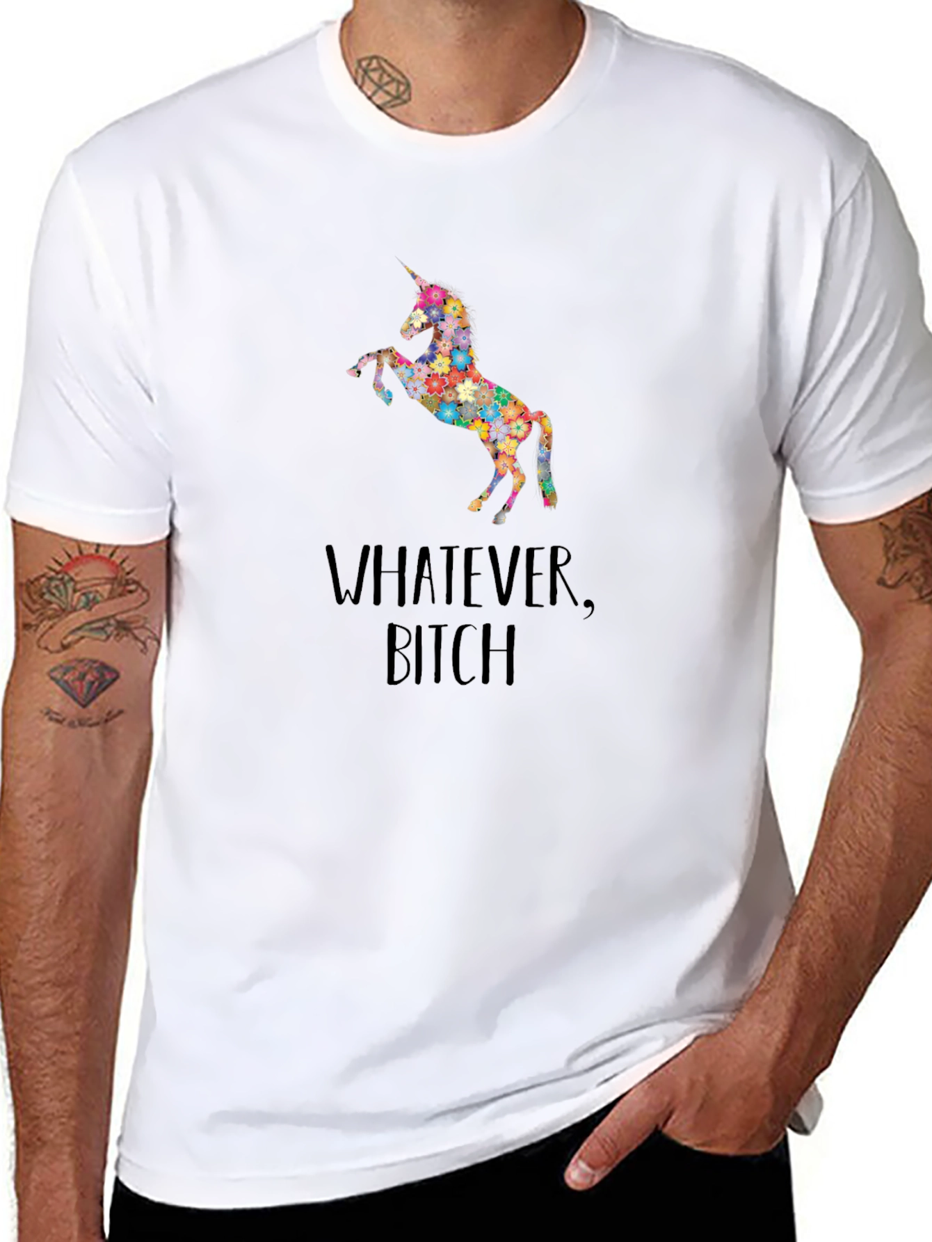 Unicorn Graphic Tee - Whatever Bitch