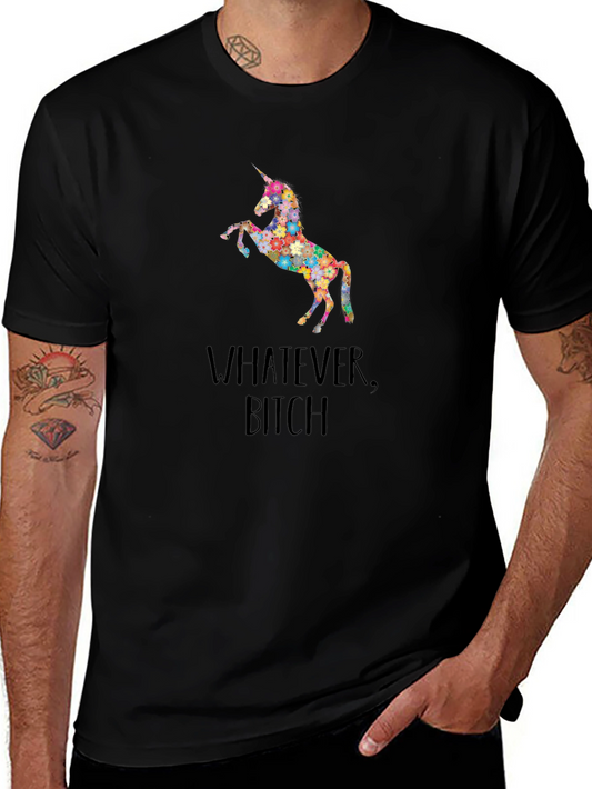 Unicorn Graphic Tee - Whatever Bitch