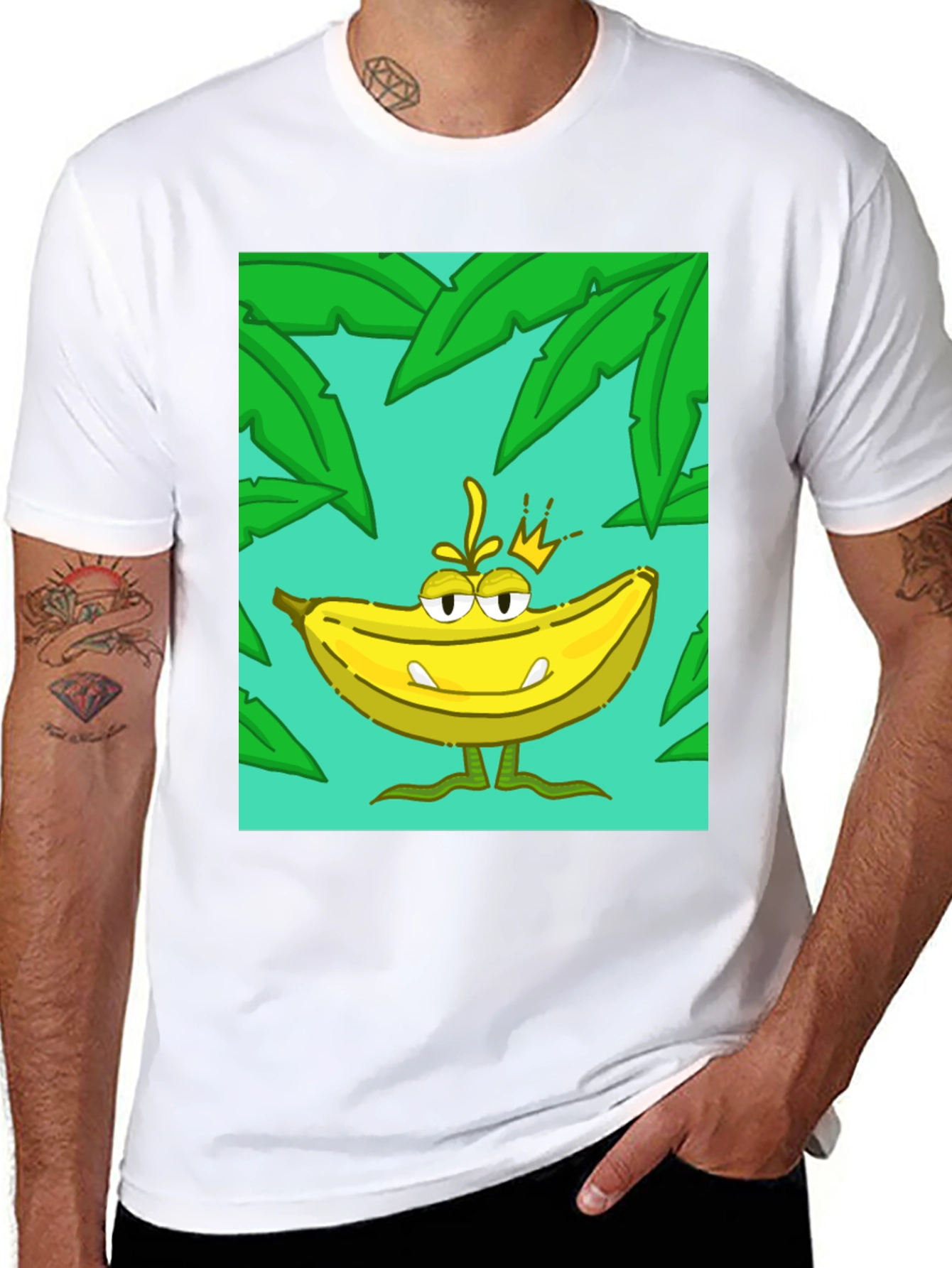 Banana King Graphic T-Shirt - Tropical Design