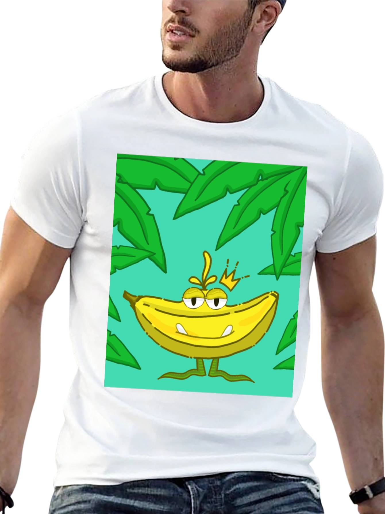 Banana King Graphic T-Shirt - Tropical Design