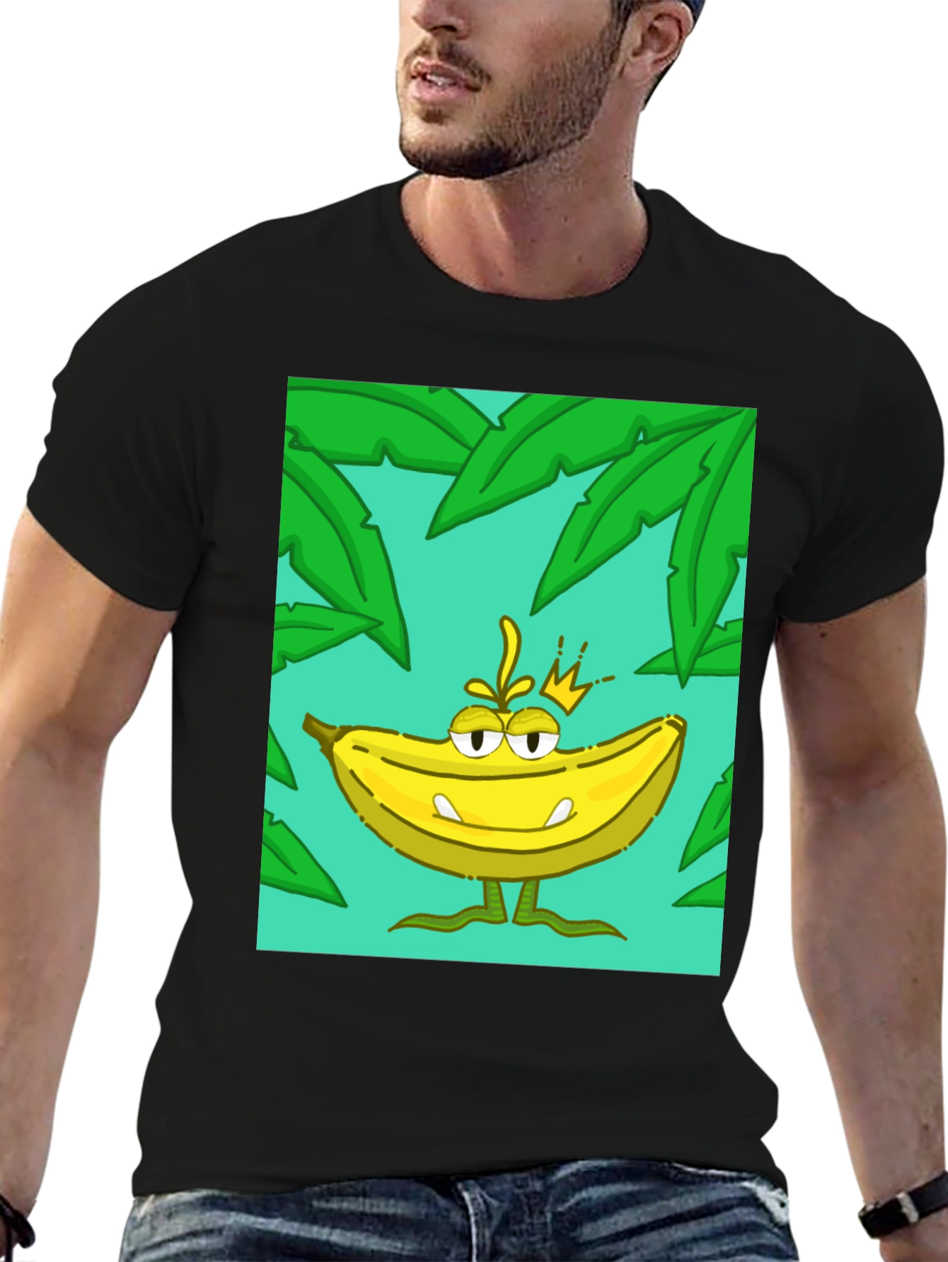 Banana King Graphic T-Shirt - Tropical Design