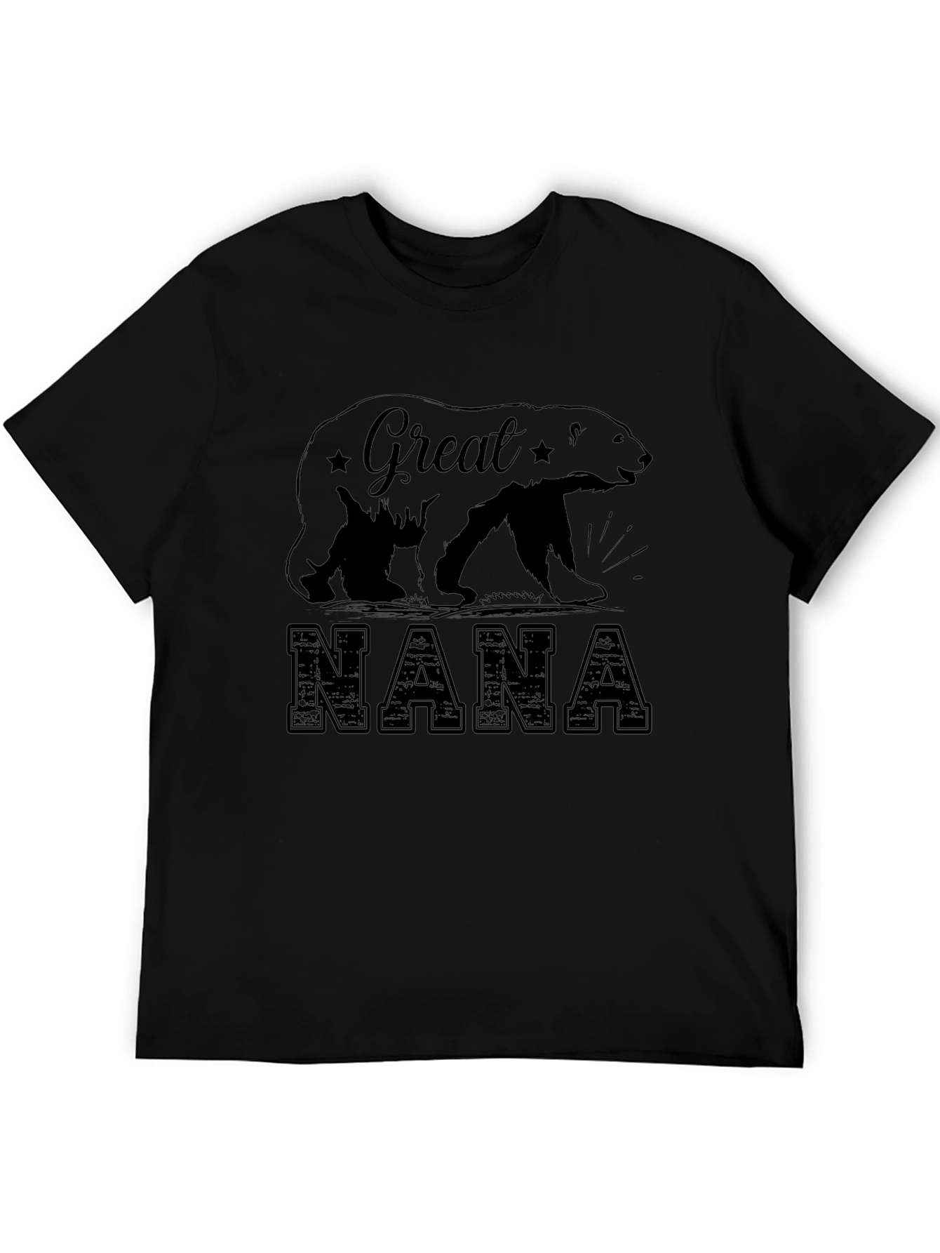 Great Nana Bear T-Shirt - Black