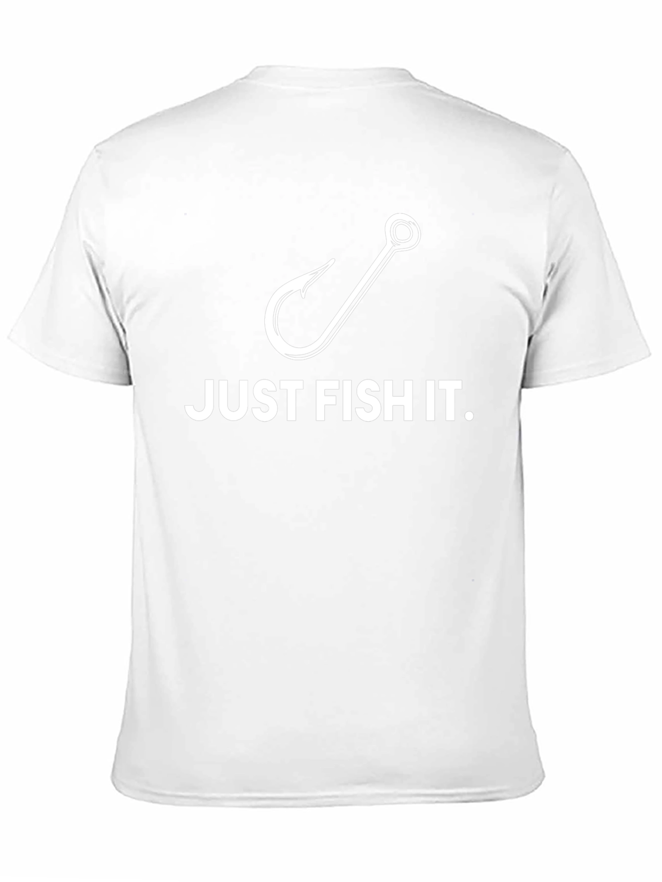 Just Fish It T-Shirt Fishing Hook Graphic Tee