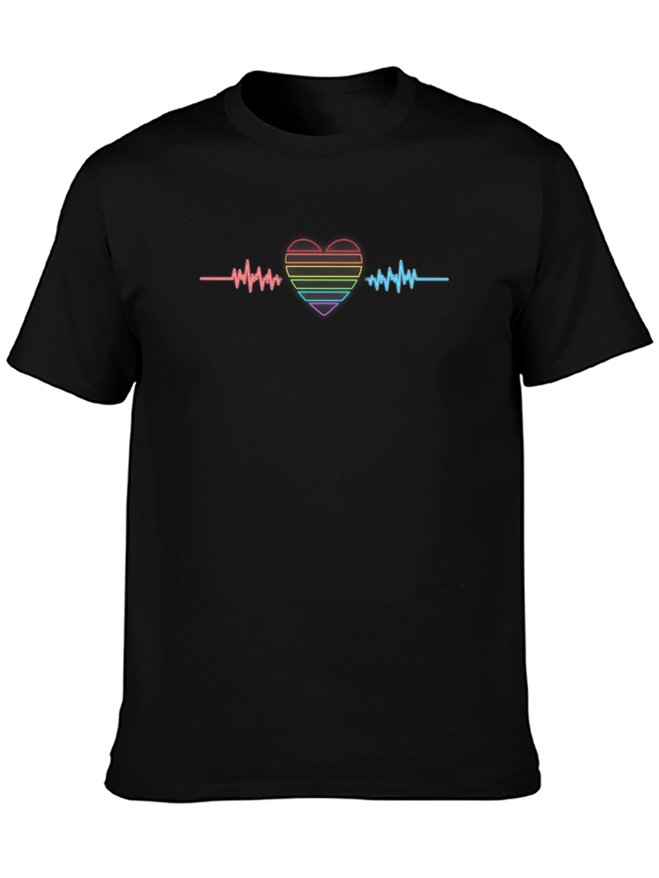 LGBT Pride Heartbeat Graphic Tee