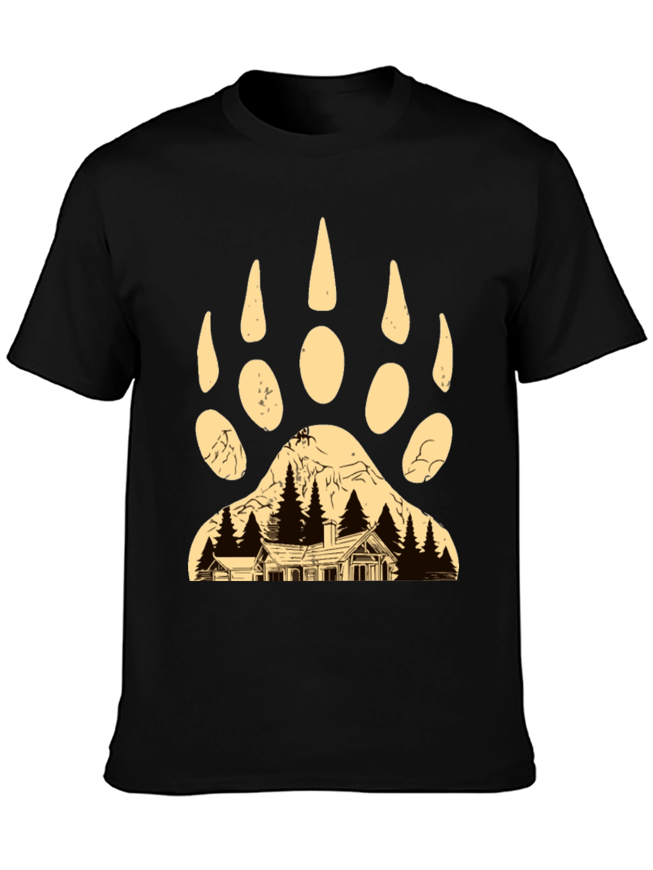 Bear Paw Cabin Graphic T-Shirt