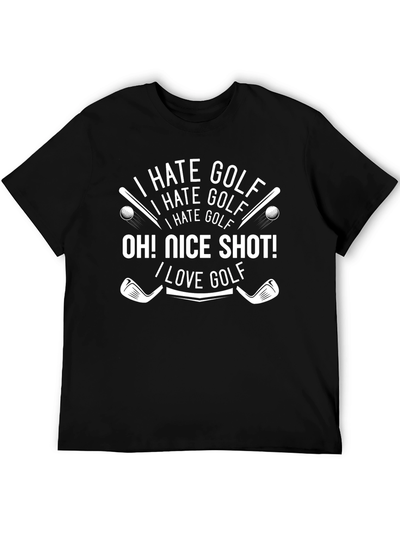 I Hate Golf - Funny Golfing T-Shirt