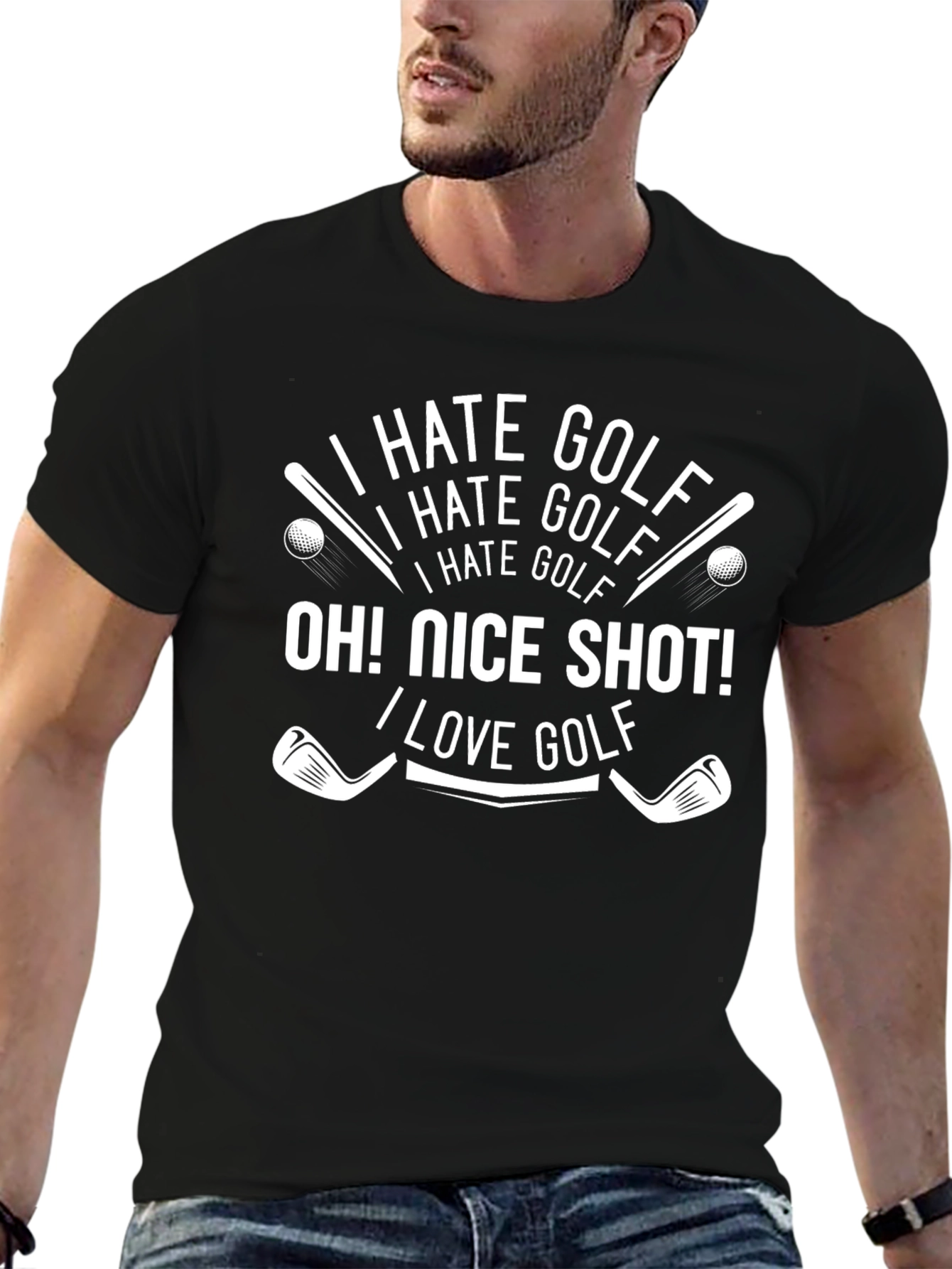 I Hate Golf - Funny Golfing T-Shirt