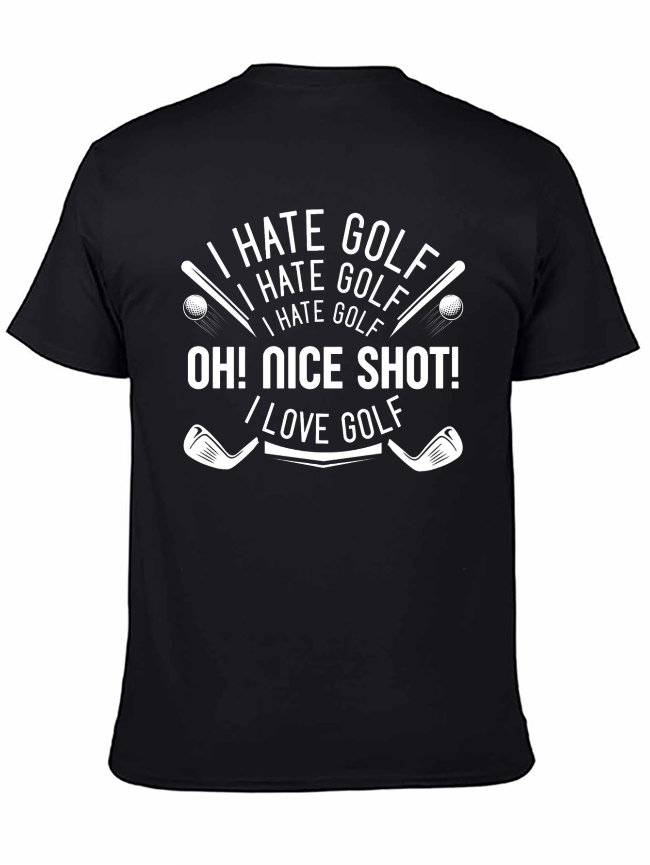 I Hate Golf - Funny Golfing T-Shirt