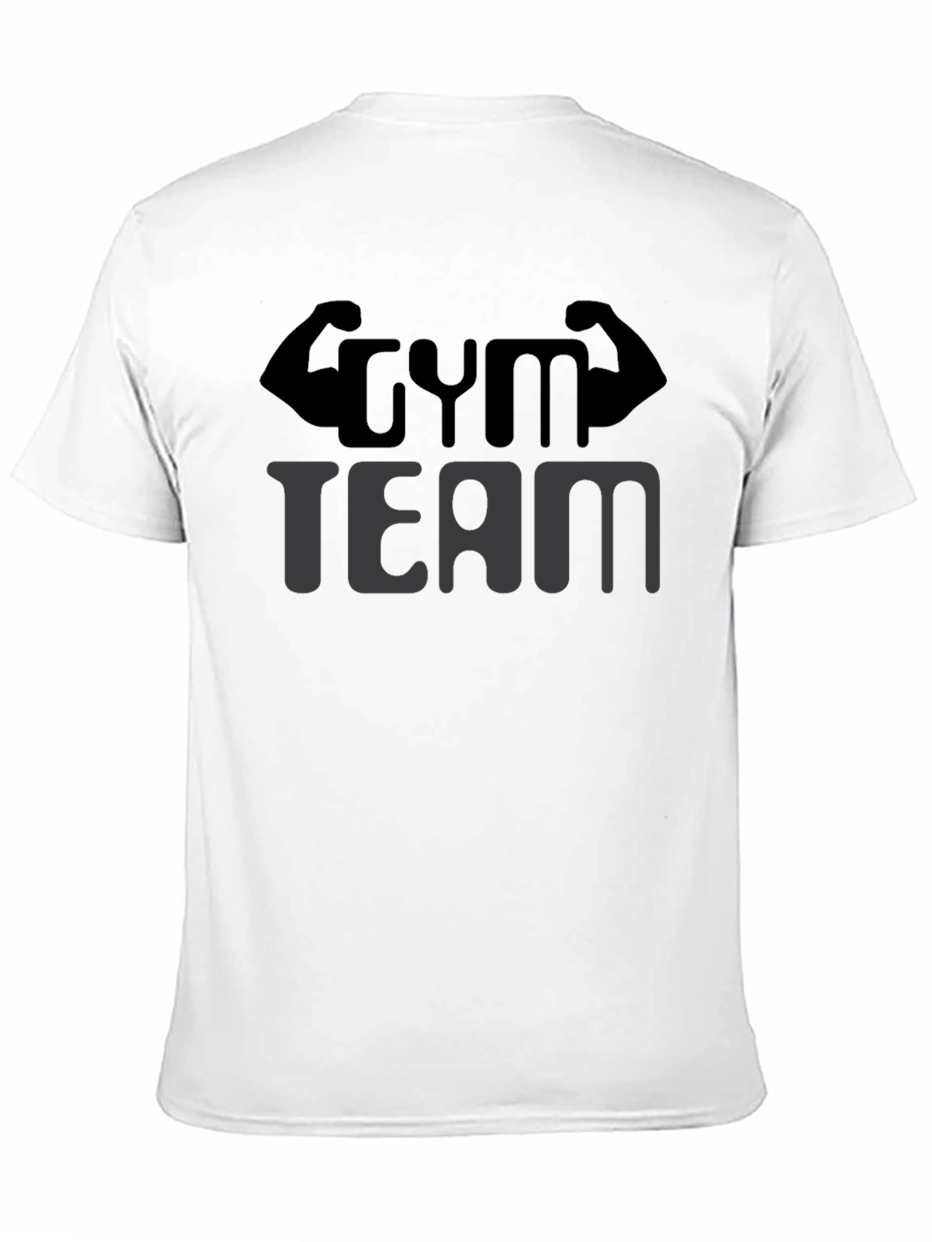 Gym Team Black T-Shirt - Fitness Apparel