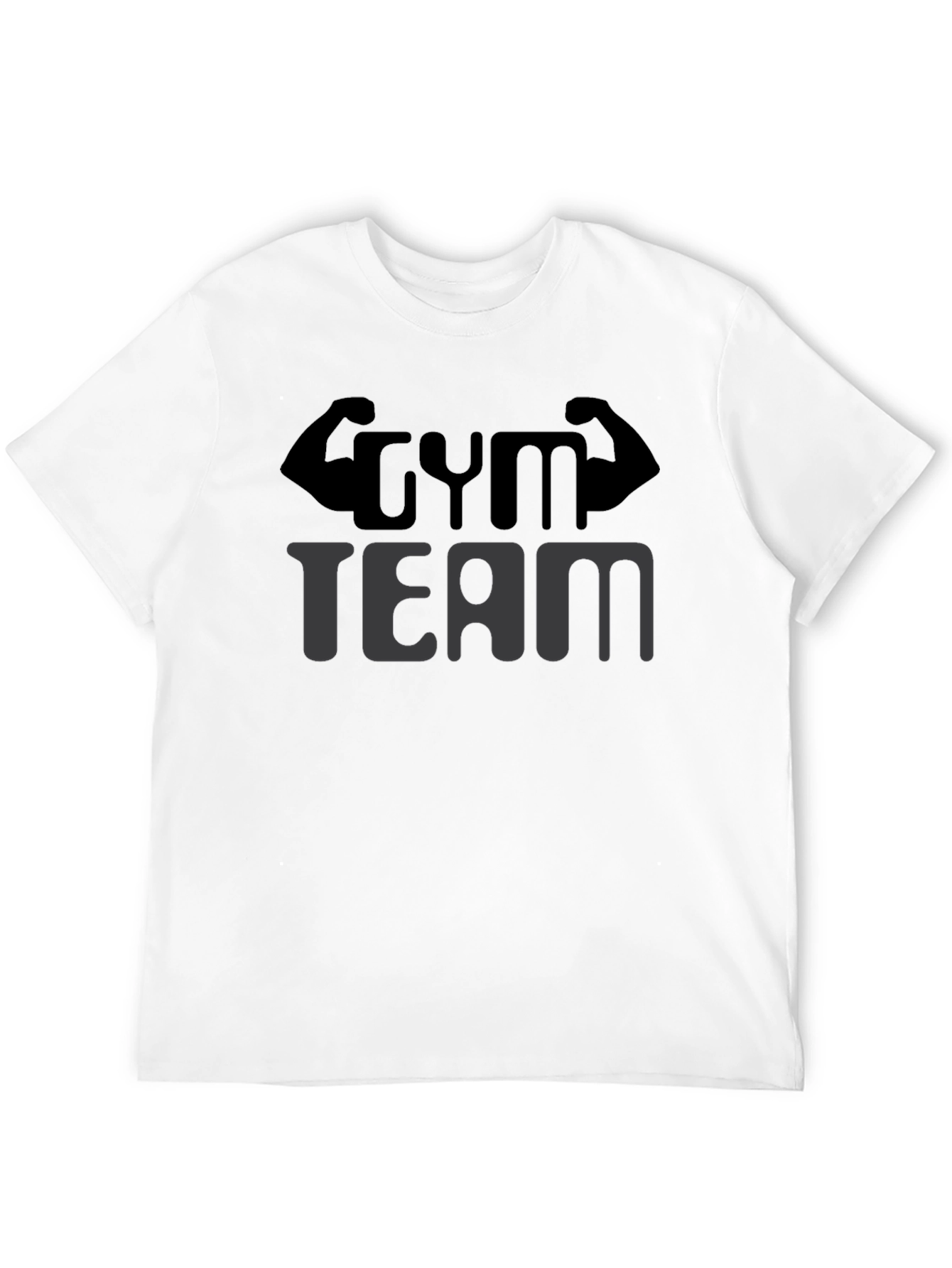 Gym Team Black T-Shirt - Fitness Apparel
