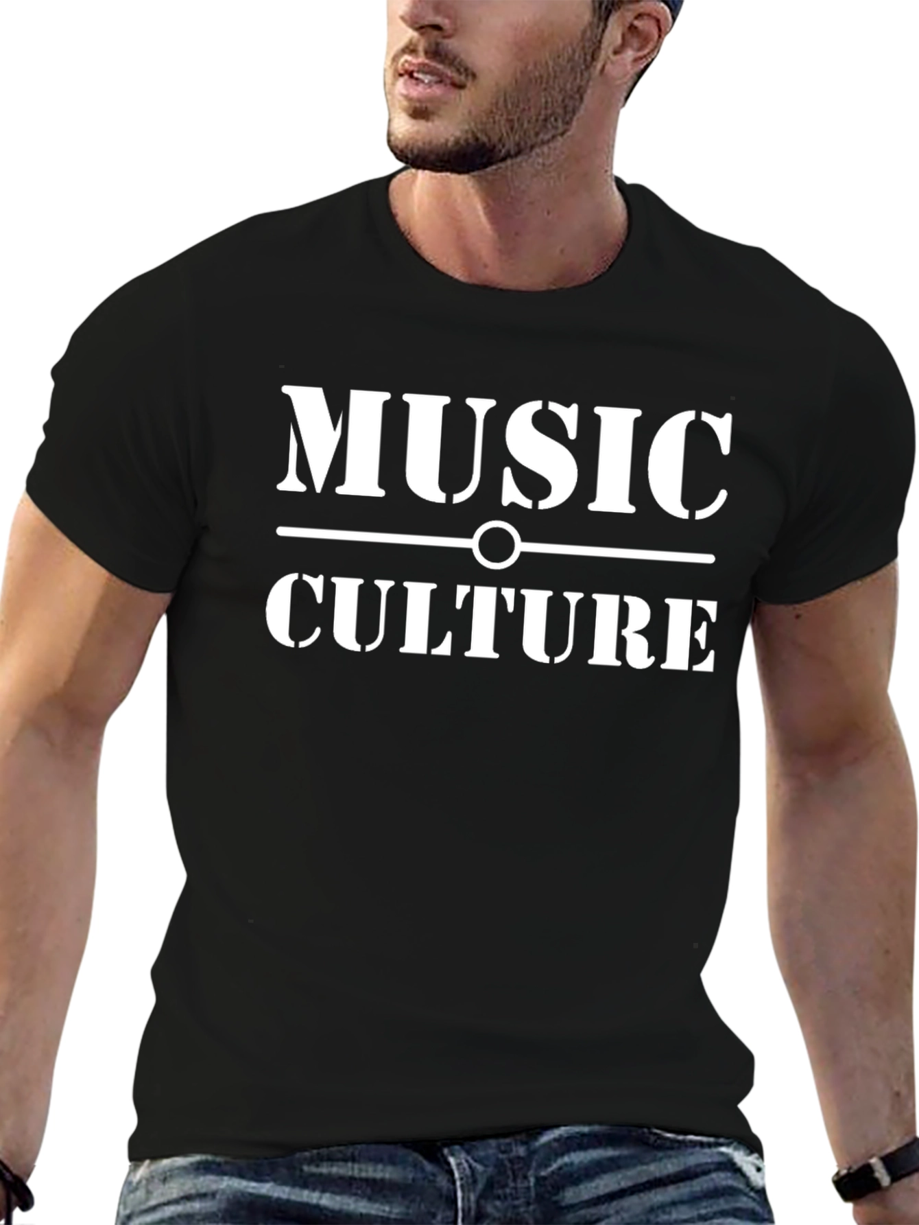 Music Culture T-Shirt - Stylish Black Tee