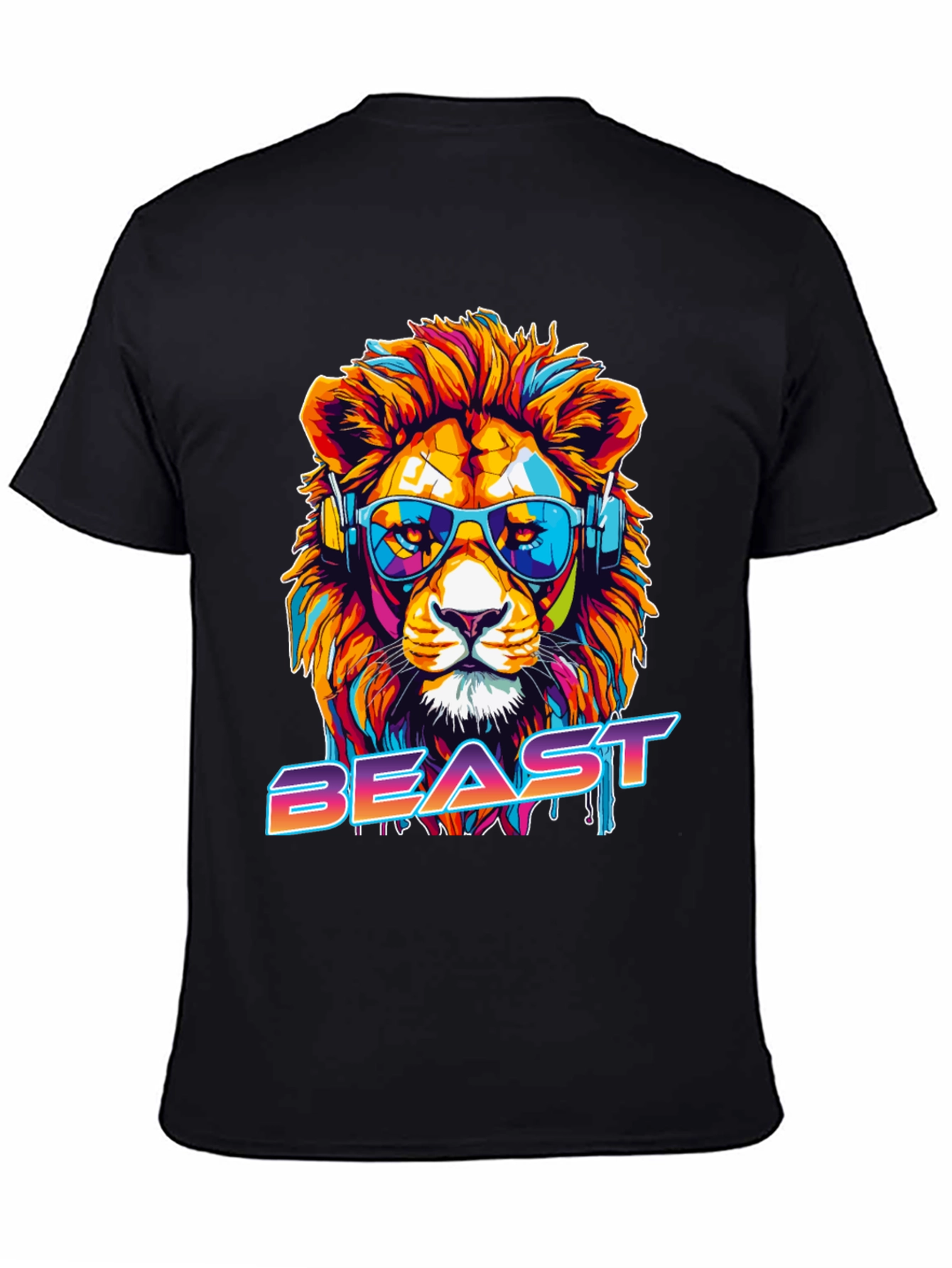 Cool Lion Beast Graphic Tee