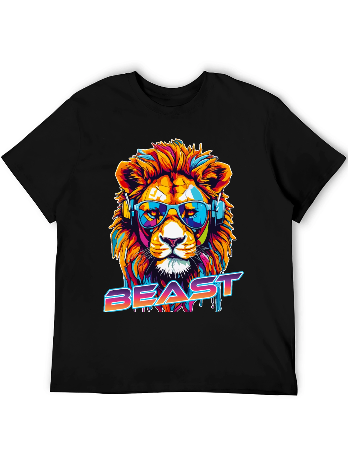 Cool Lion Beast Graphic Tee