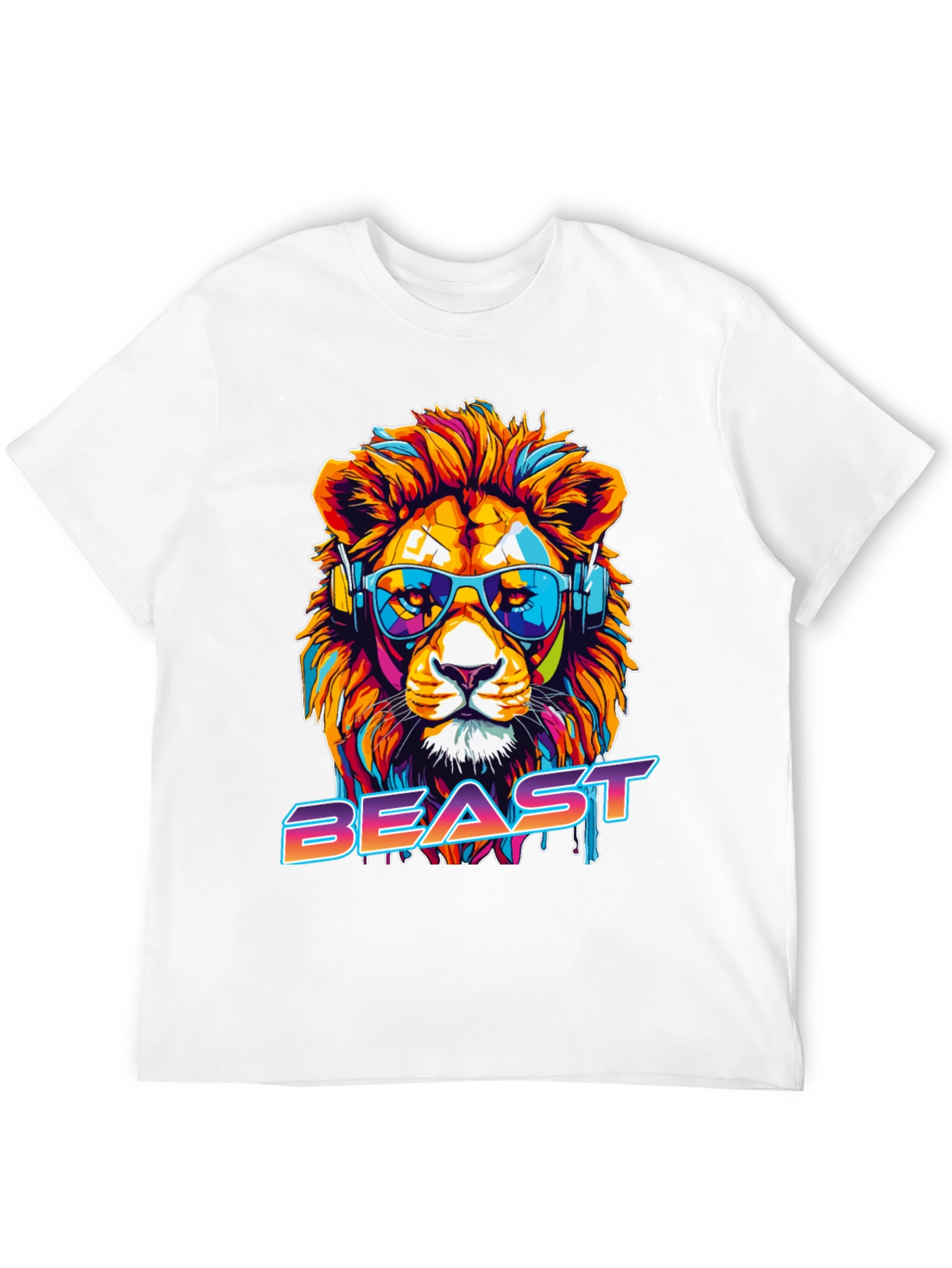 Cool Lion Beast Graphic Tee