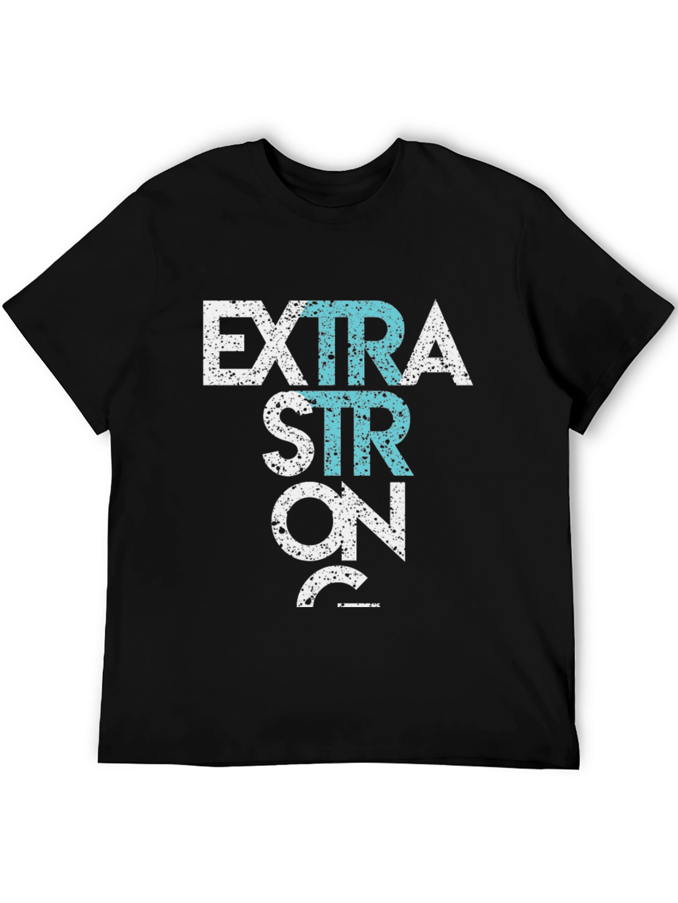 Extra Strong T-Shirt - Black Graphic Tee