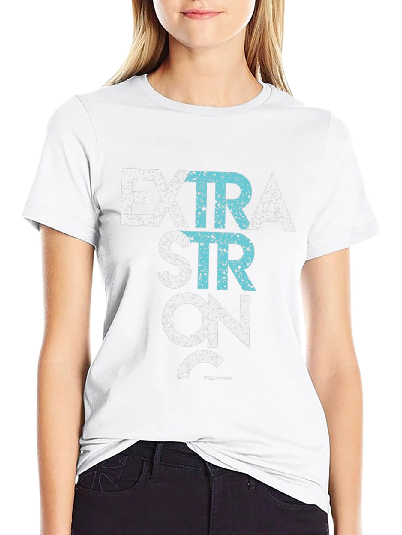 Extra Strong T-Shirt - Black Graphic Tee
