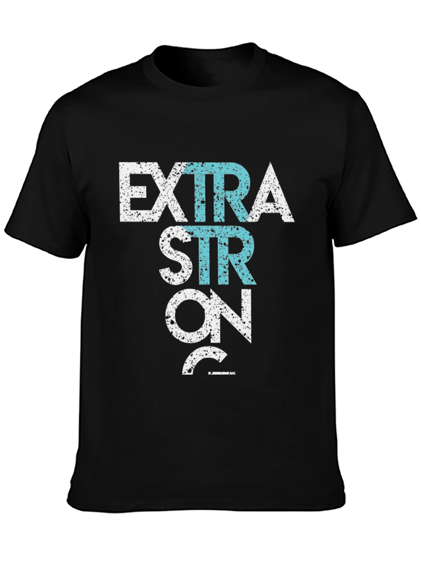 Extra Strong T-Shirt - Black Graphic Tee