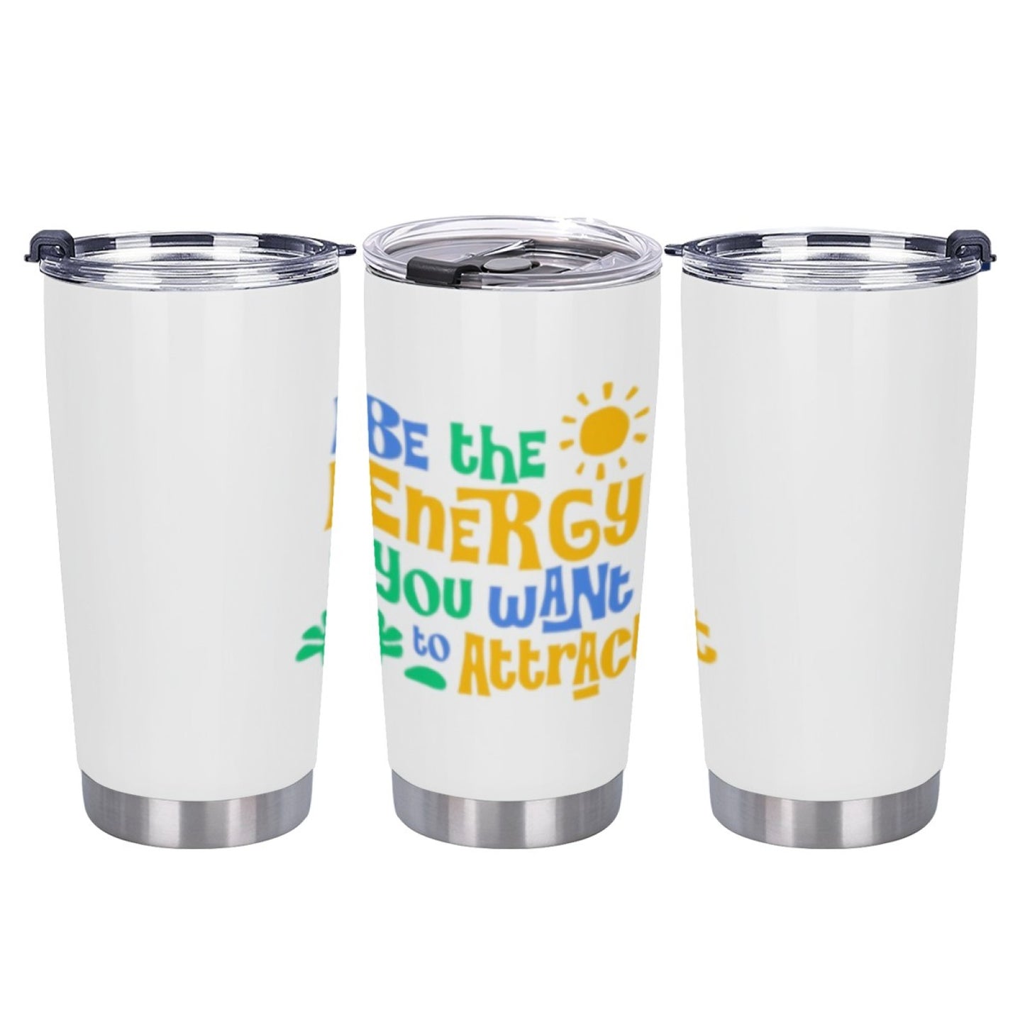 Gym-Friendly Insulated Tumbler - Stainless Steel Graphic Design Drink Cup