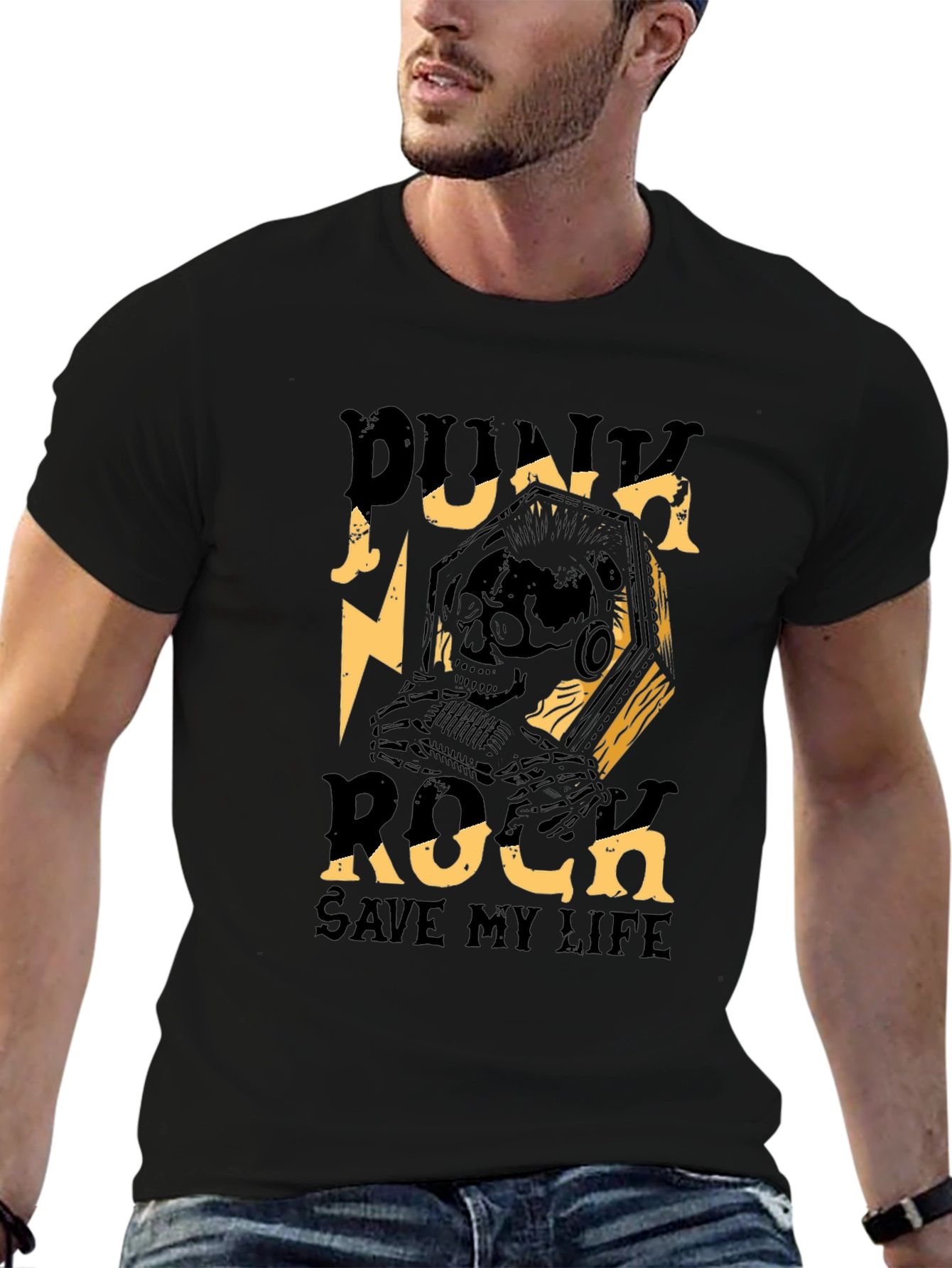Punk Rock Save My Life Graphic T-Shirt