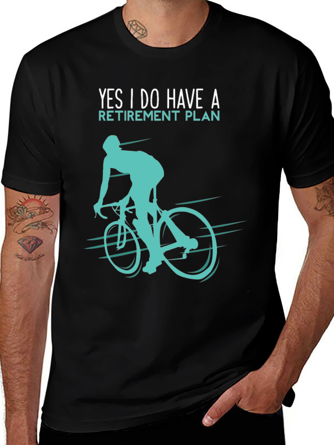 Retirement Plan Cyclist Graphic T-Shirt