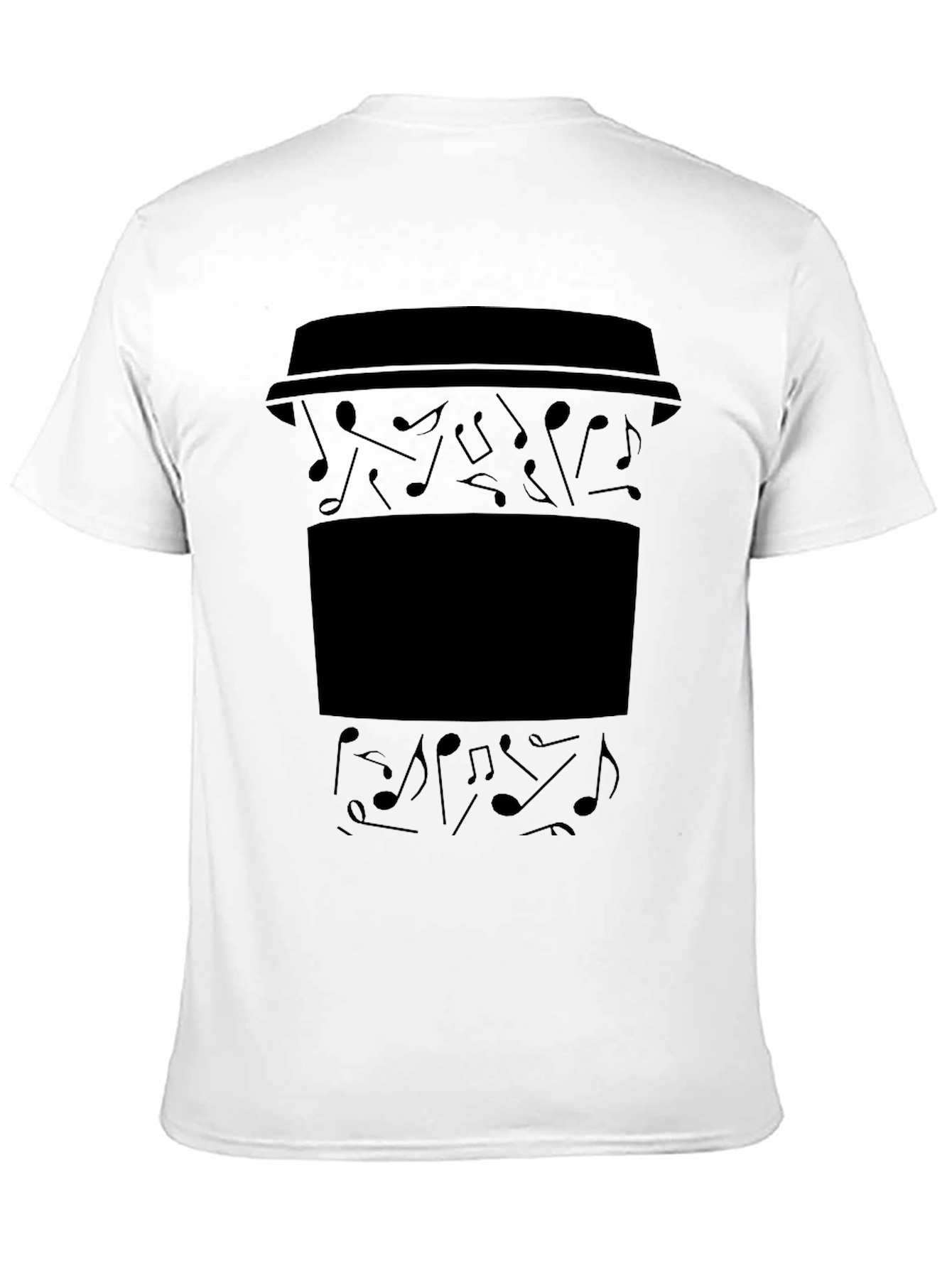 Musical Coffee Graphic Tee - Black