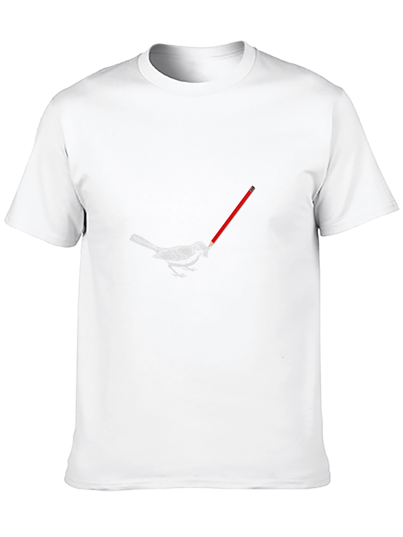 Bird with Pencil Graphic Tee