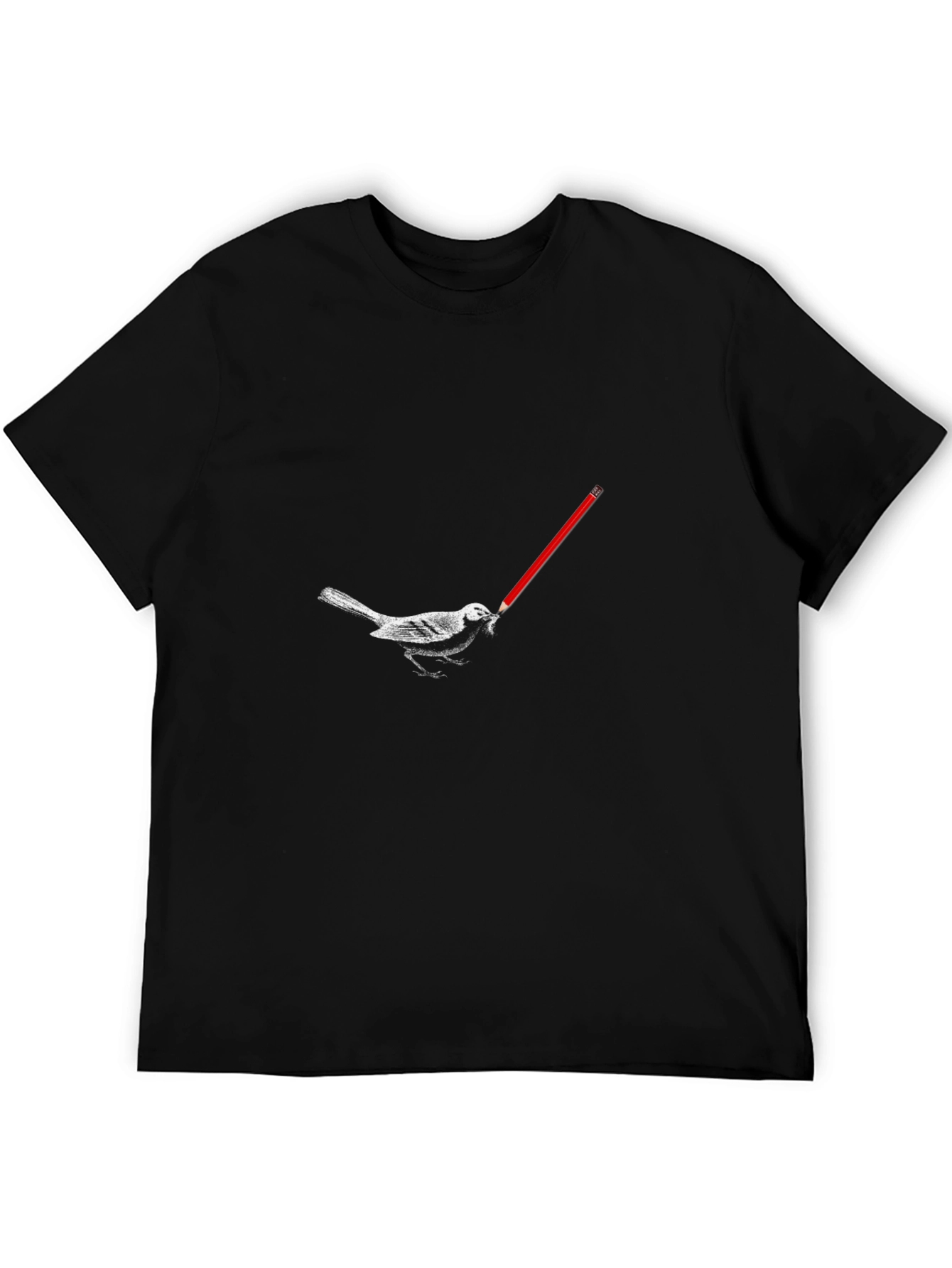Bird with Pencil Graphic Tee
