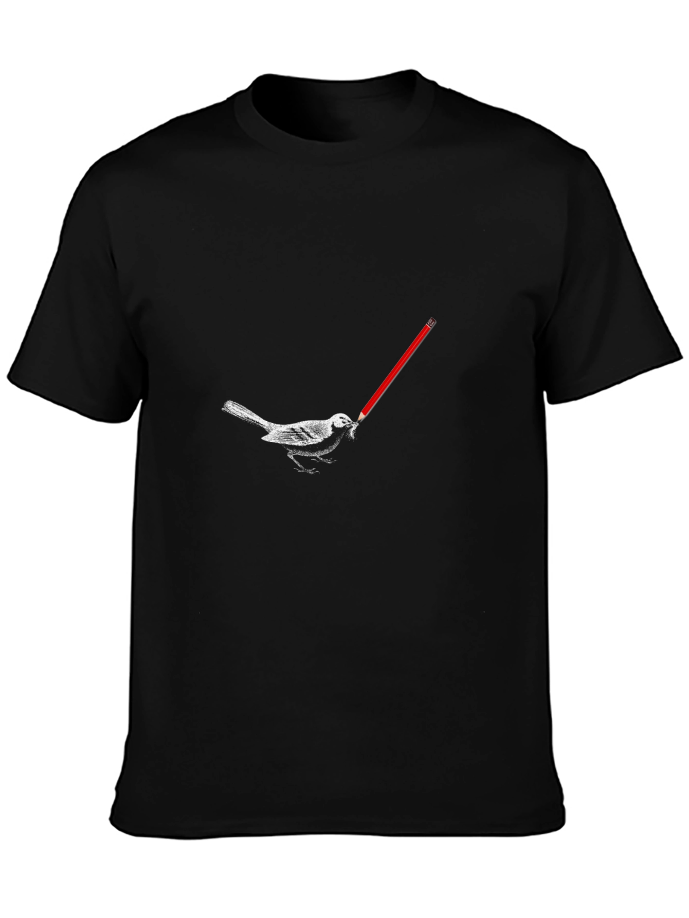 Bird with Pencil Graphic Tee