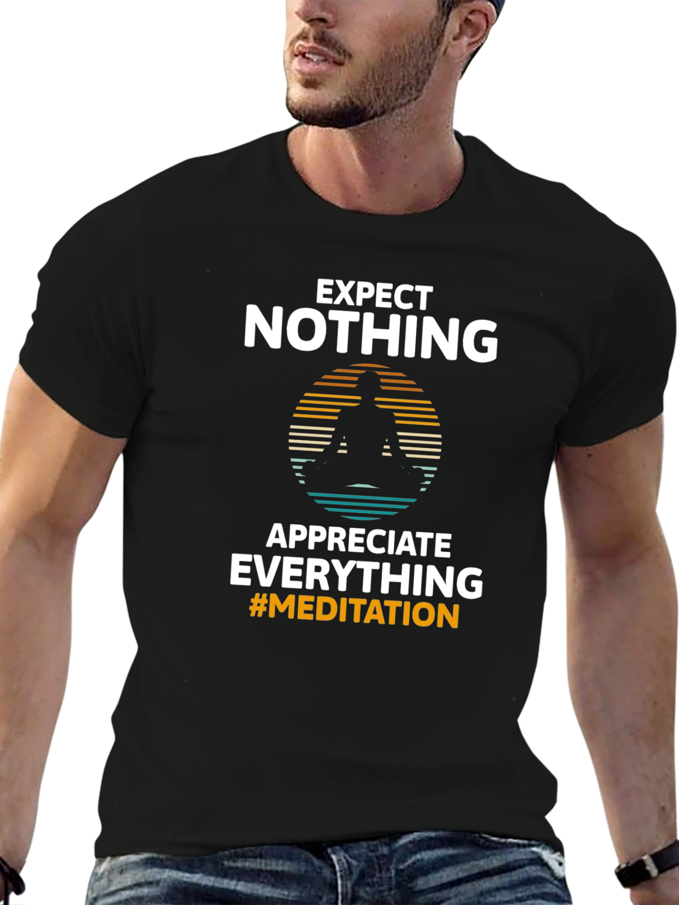 Expect Nothing Meditation Graphic T-Shirt
