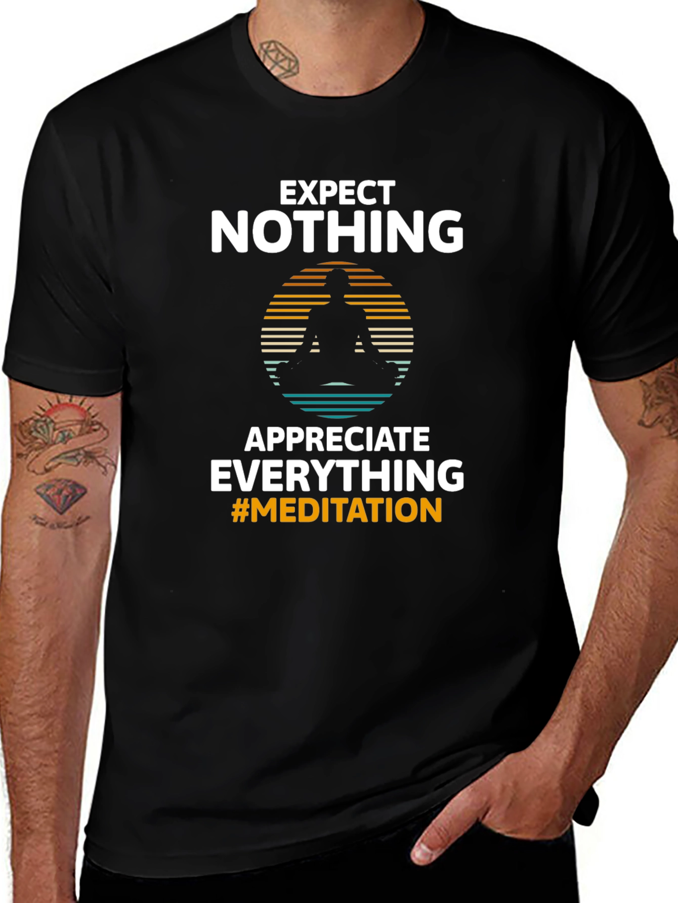 Expect Nothing Meditation Graphic T-Shirt
