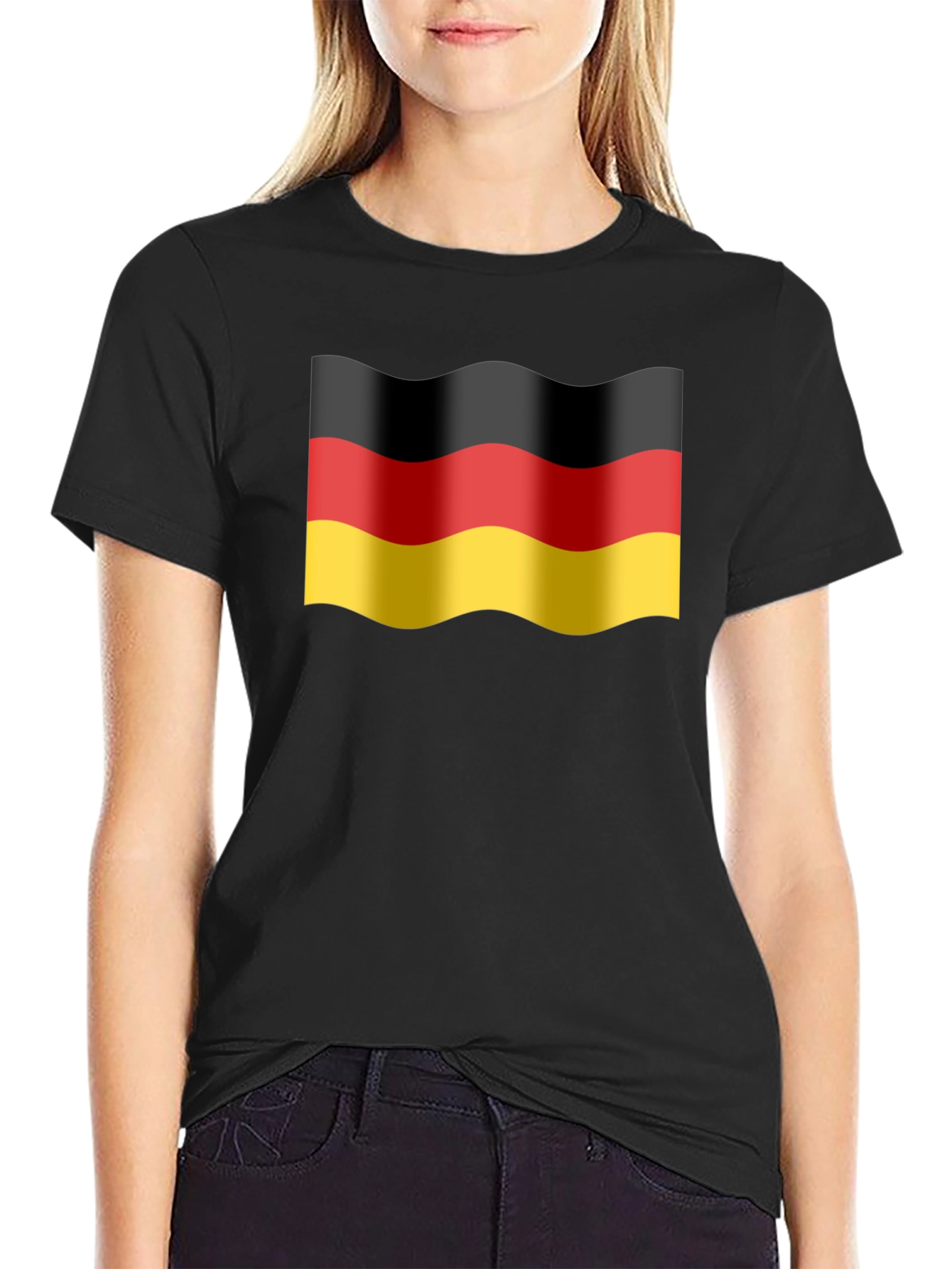 Germany Flag Wavy T-Shirt