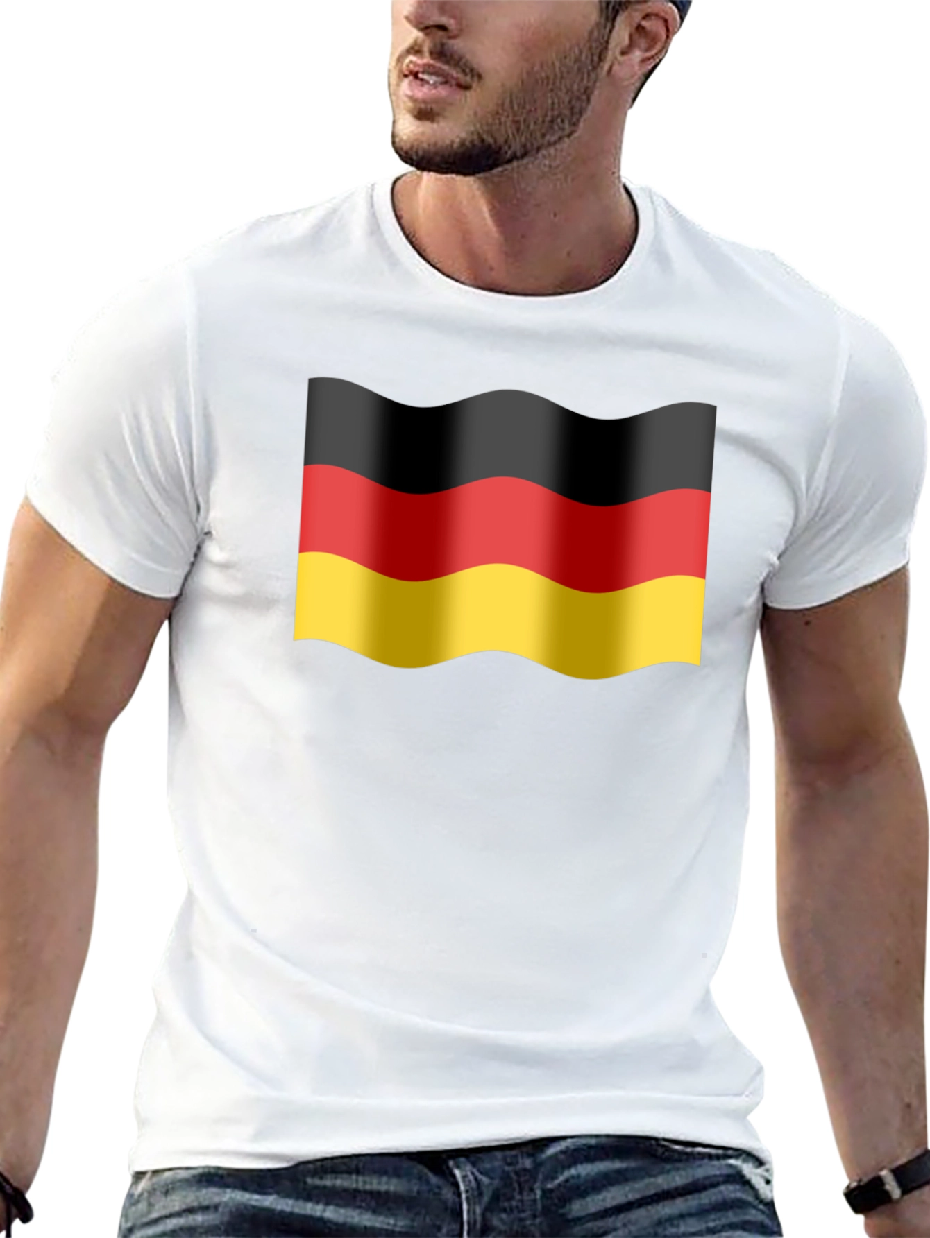 Germany Flag Wavy T-Shirt